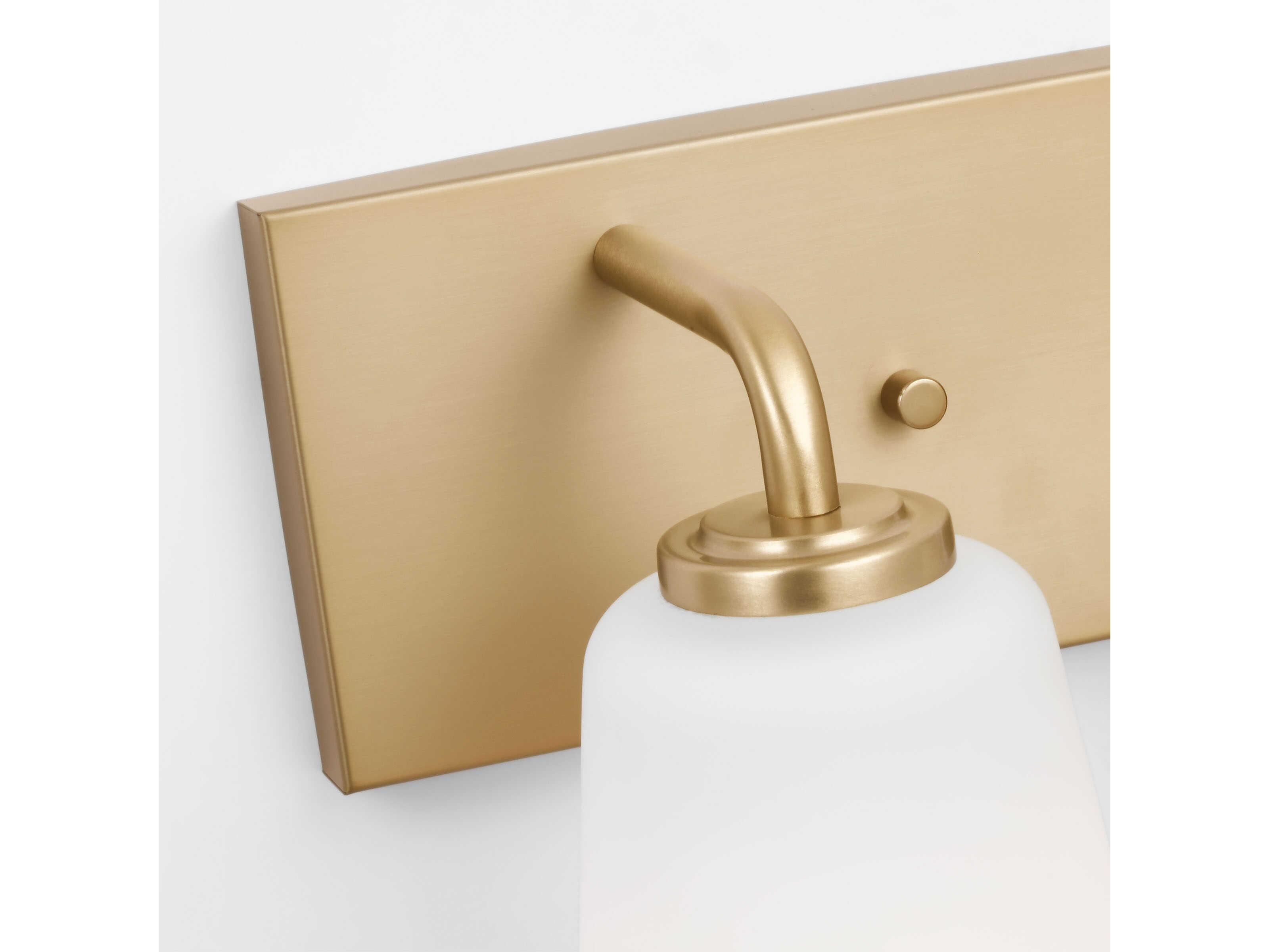 Generation Lighting Miles 2-Light Satin Brass Vanity Light
