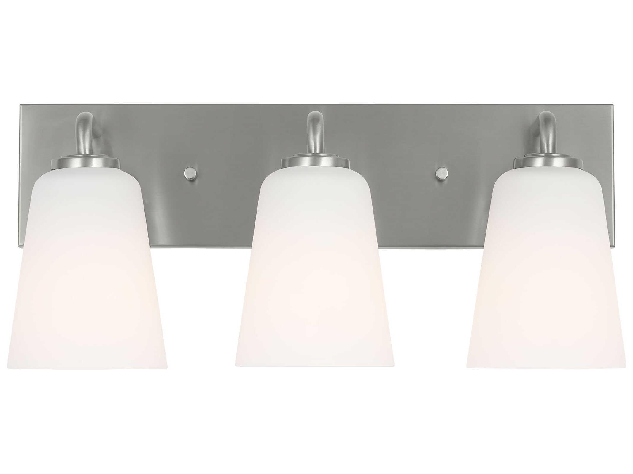 Generation Lighting Miles 3-Light Brushed Nickel Vanity Light