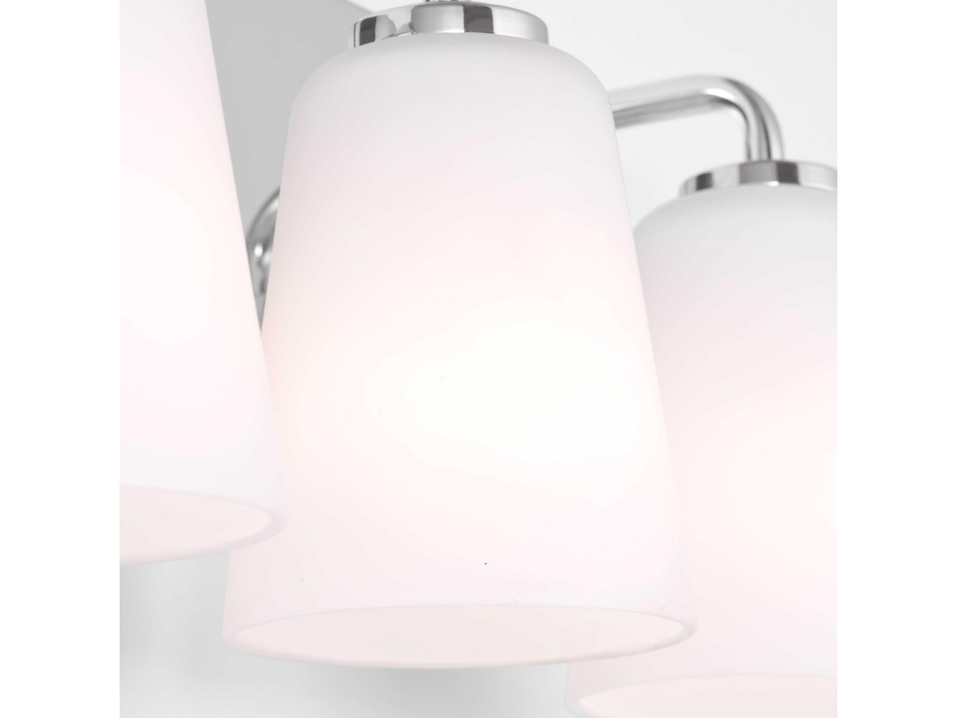 Generation Lighting Miles 3-Light Chrome Nickel Vanity Light