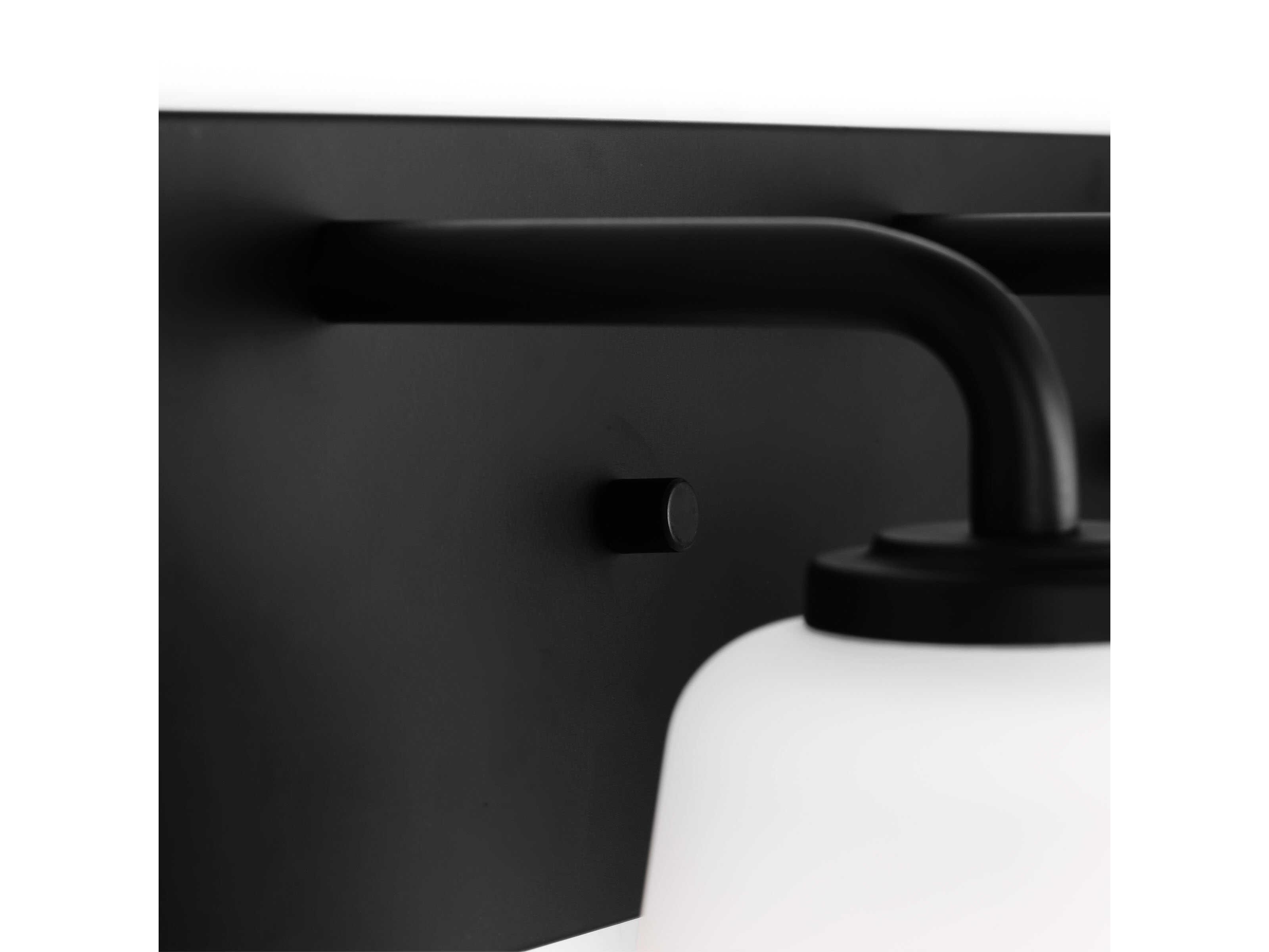 Generation Lighting Miles 3-Light Midnight Black Vanity Light