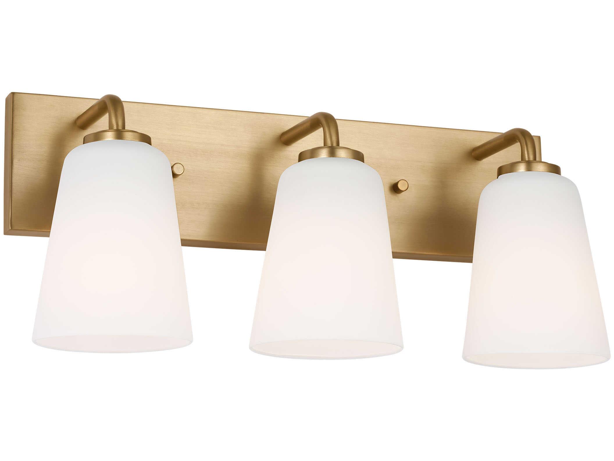 Generation Lighting Miles 3-Light Satin Brass Vanity Light