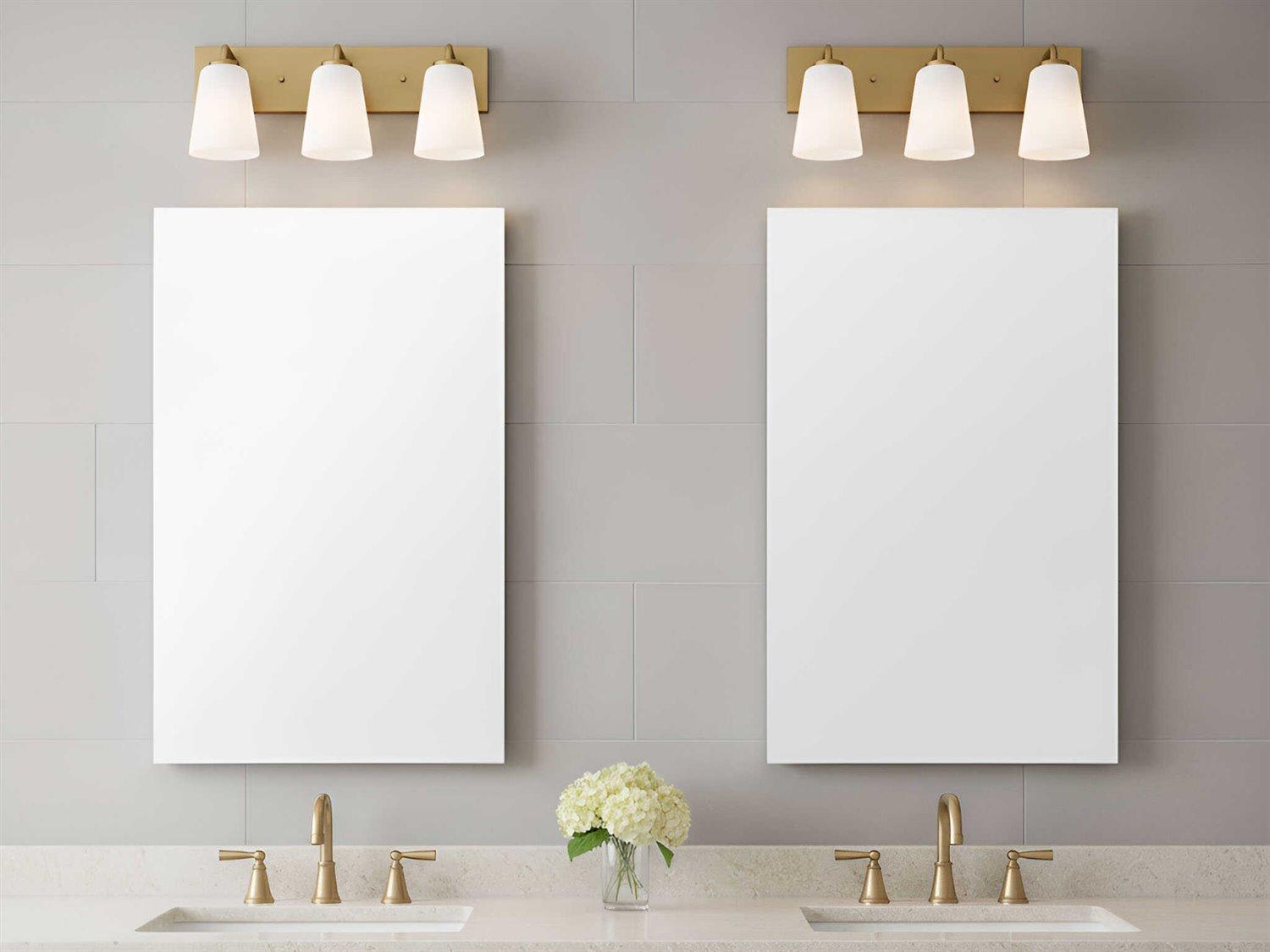 Generation Lighting Miles 3-Light Satin Brass Vanity Light