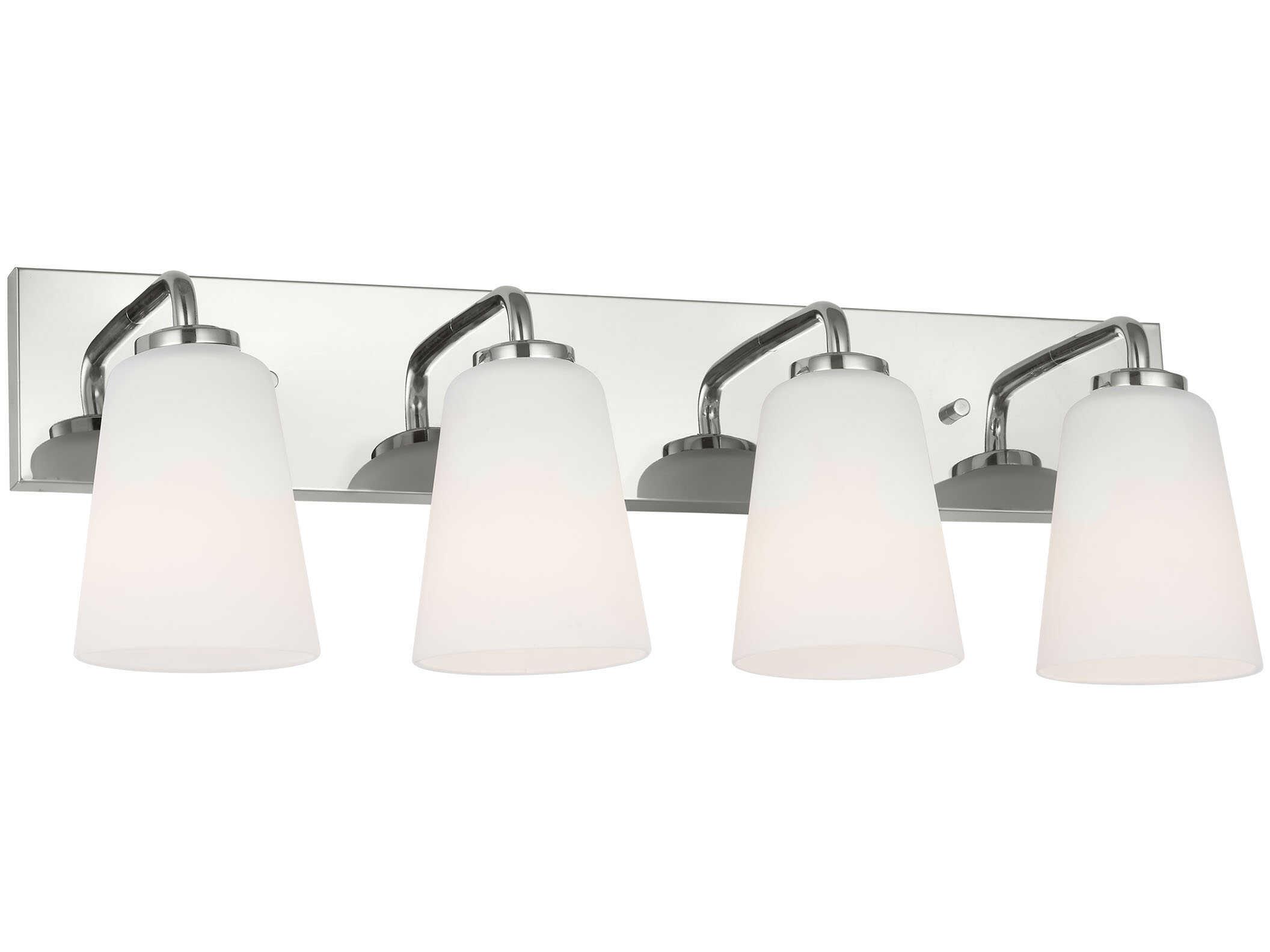 Generation Lighting Miles 4-Light Chrome Vanity Light