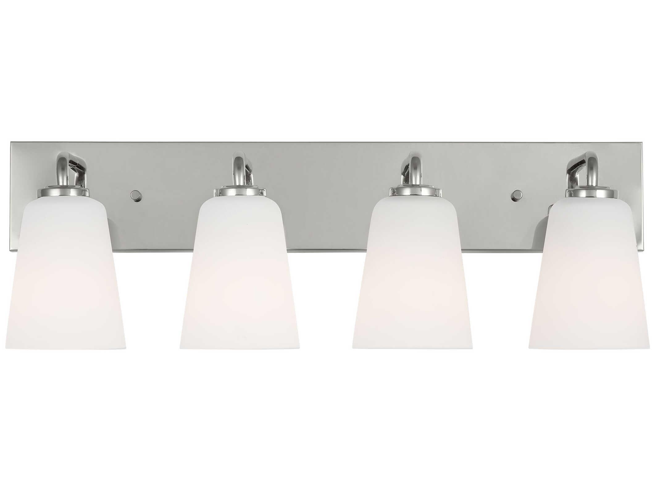 Generation Lighting Miles 4-Light Chrome Vanity Light
