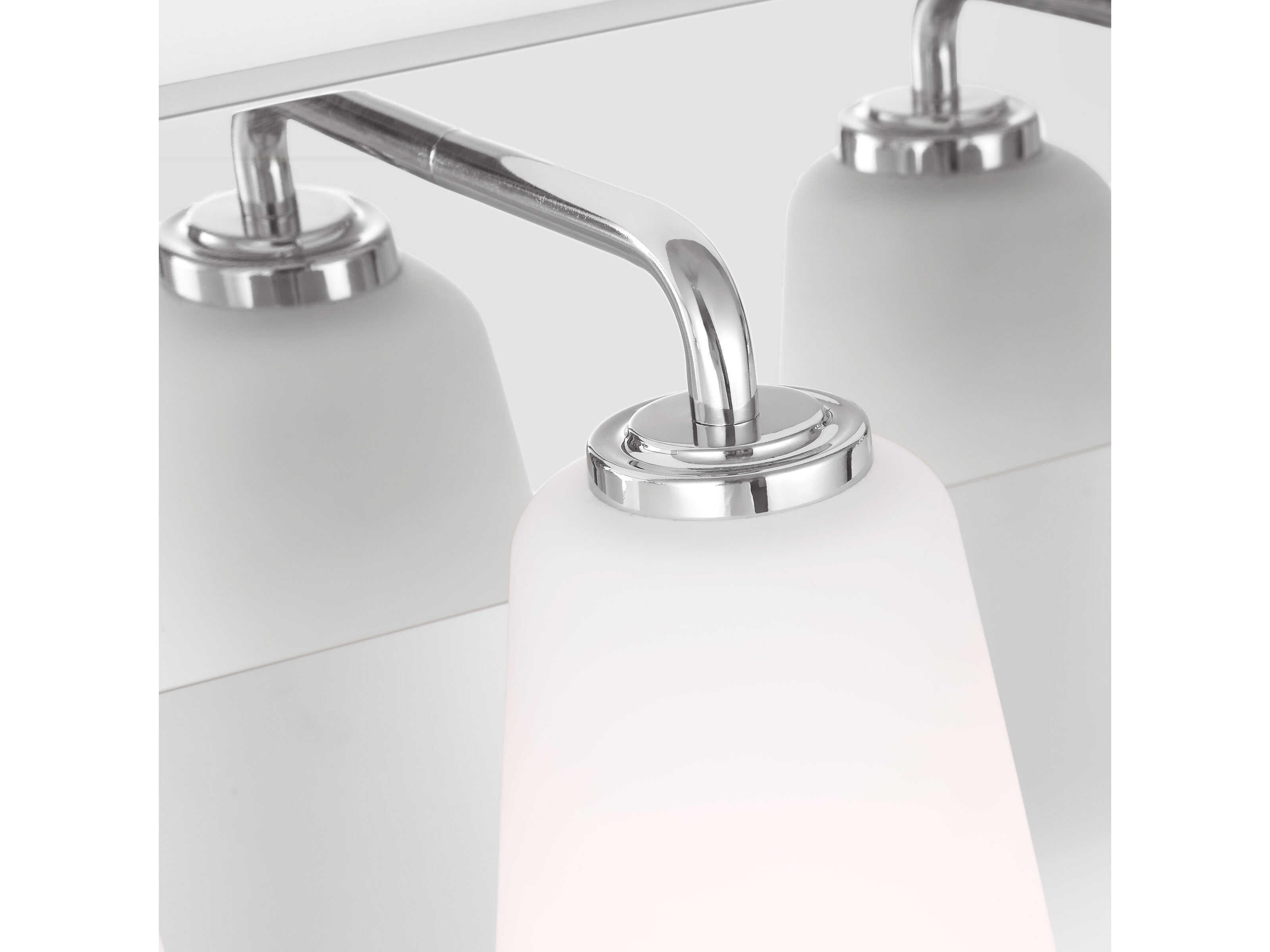 Generation Lighting Miles 4-Light Chrome Vanity Light
