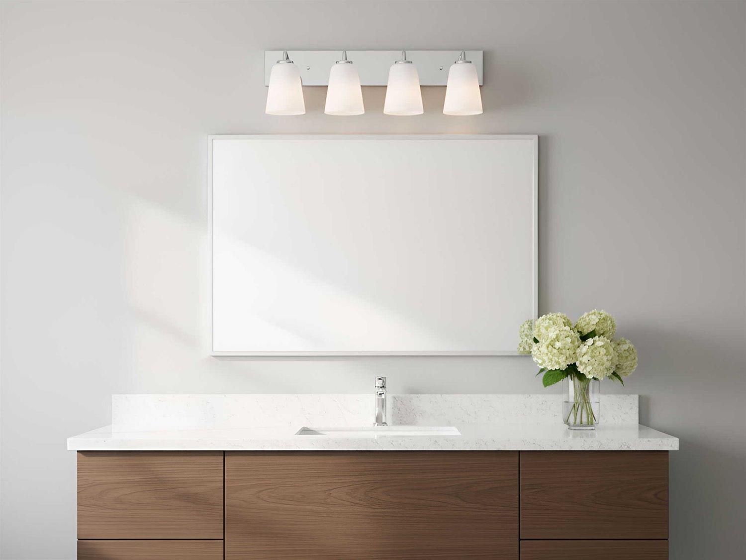 Generation Lighting Miles 4-Light Chrome Vanity Light