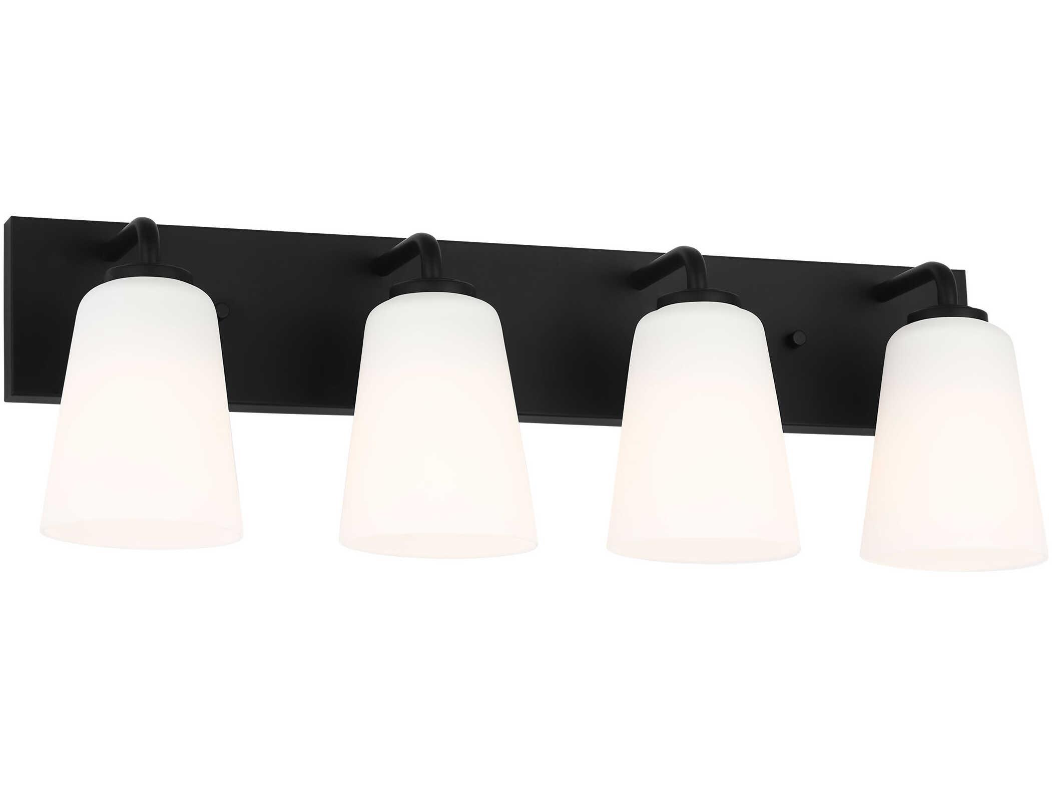 Generation Lighting Miles 4-Light Midnight Black Vanity Light
