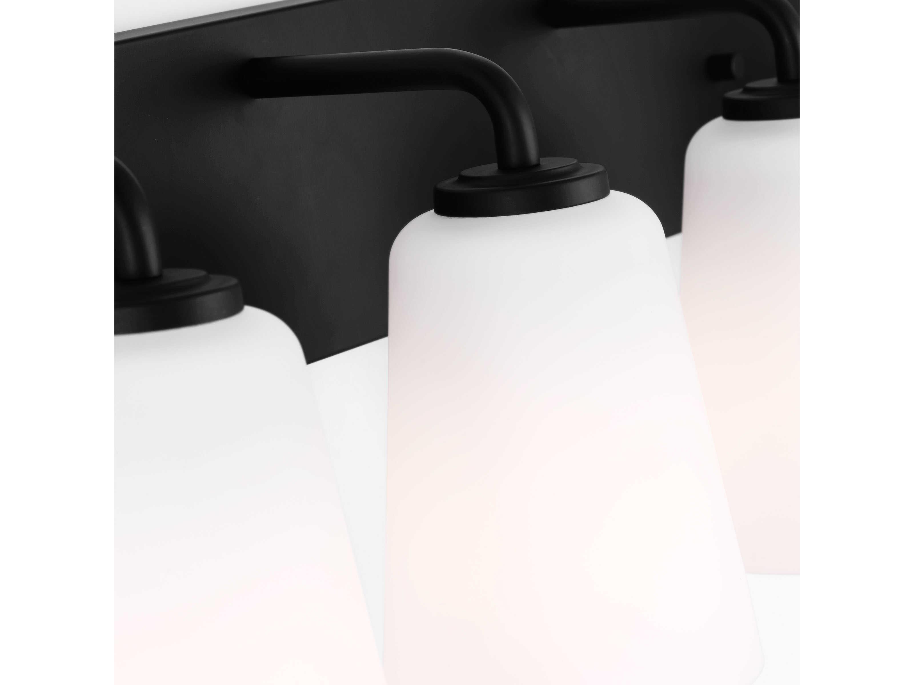 Generation Lighting Miles 4-Light Midnight Black Vanity Light