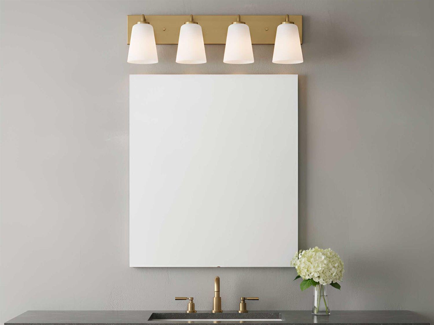 Generation Lighting Miles 4-Light Satin Brass Vanity Light