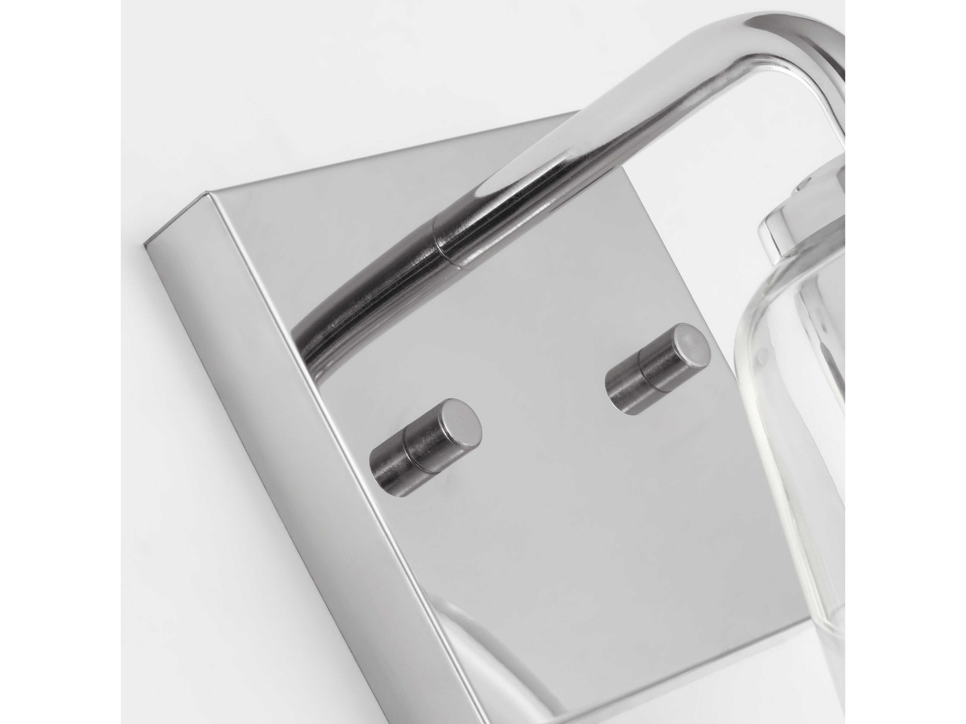 Generation Lighting Miles 1-Light Chrome Nickel Wall Sconce