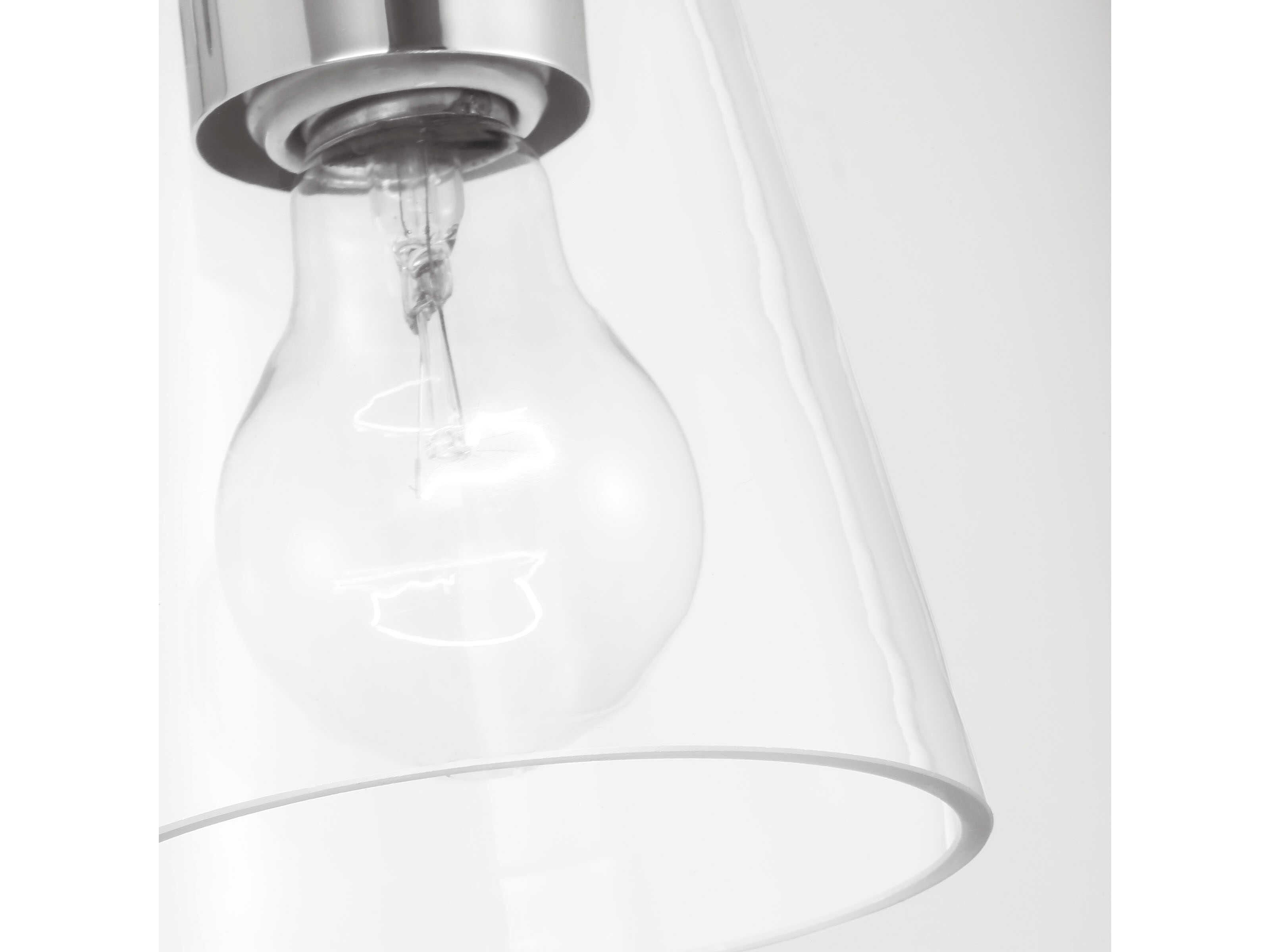 Generation Lighting Miles 1-Light Chrome Nickel Wall Sconce