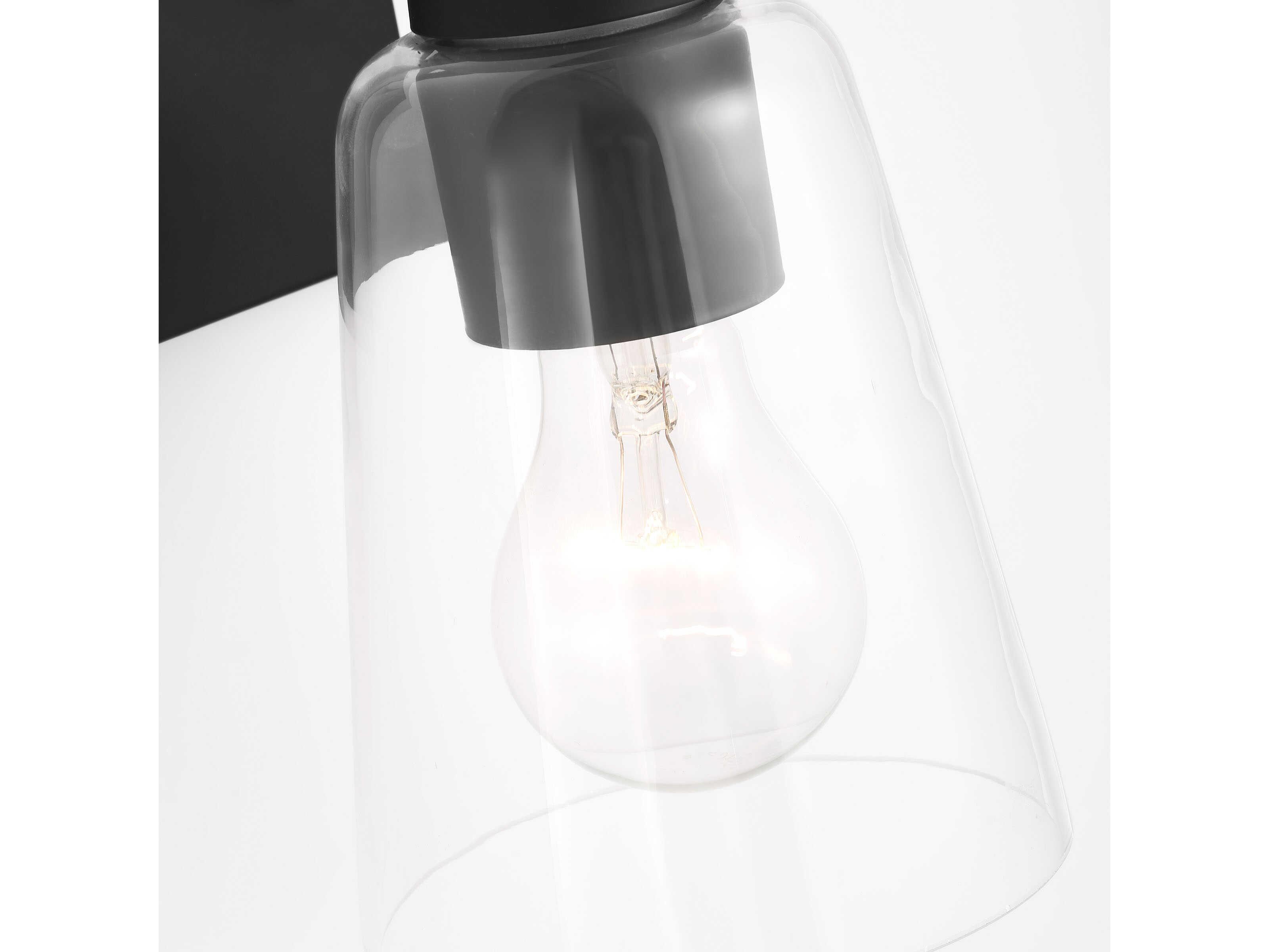 Generation Lighting Miles 1-Light Midnight Black Wall Sconce