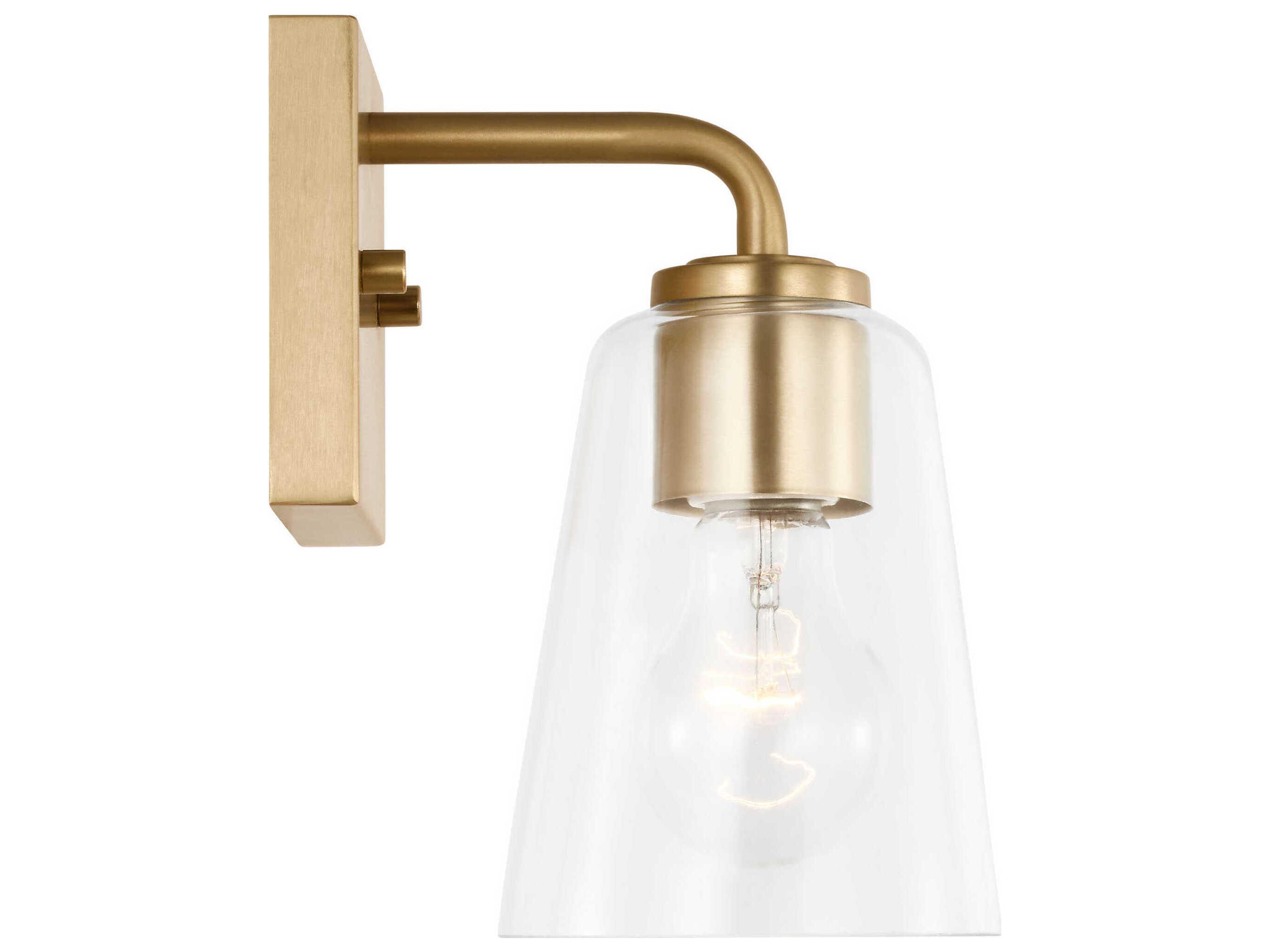 Generation Lighting Miles 1-Light Satin Brass Wall Sconce