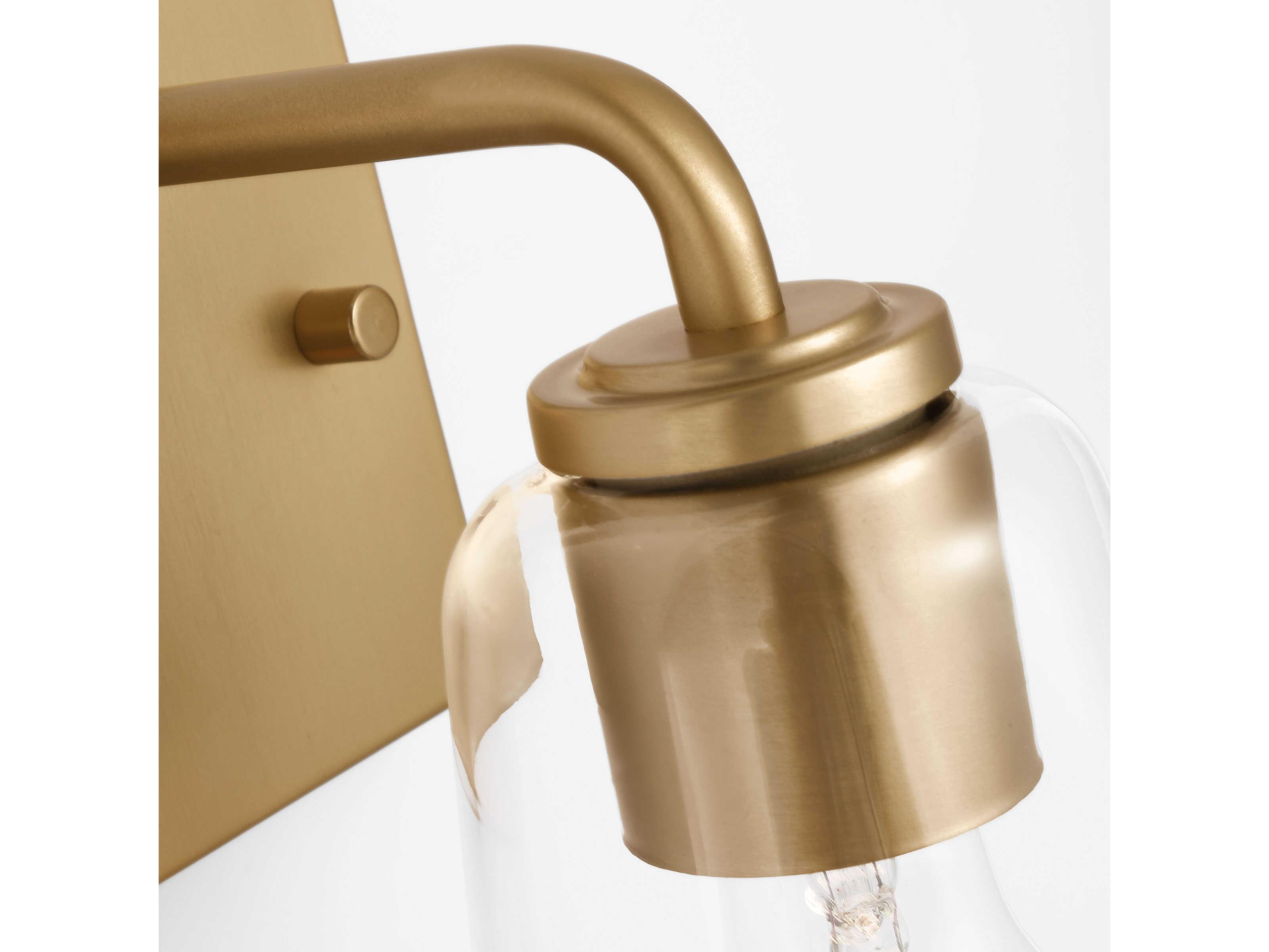 Generation Lighting Miles 1-Light Satin Brass Wall Sconce