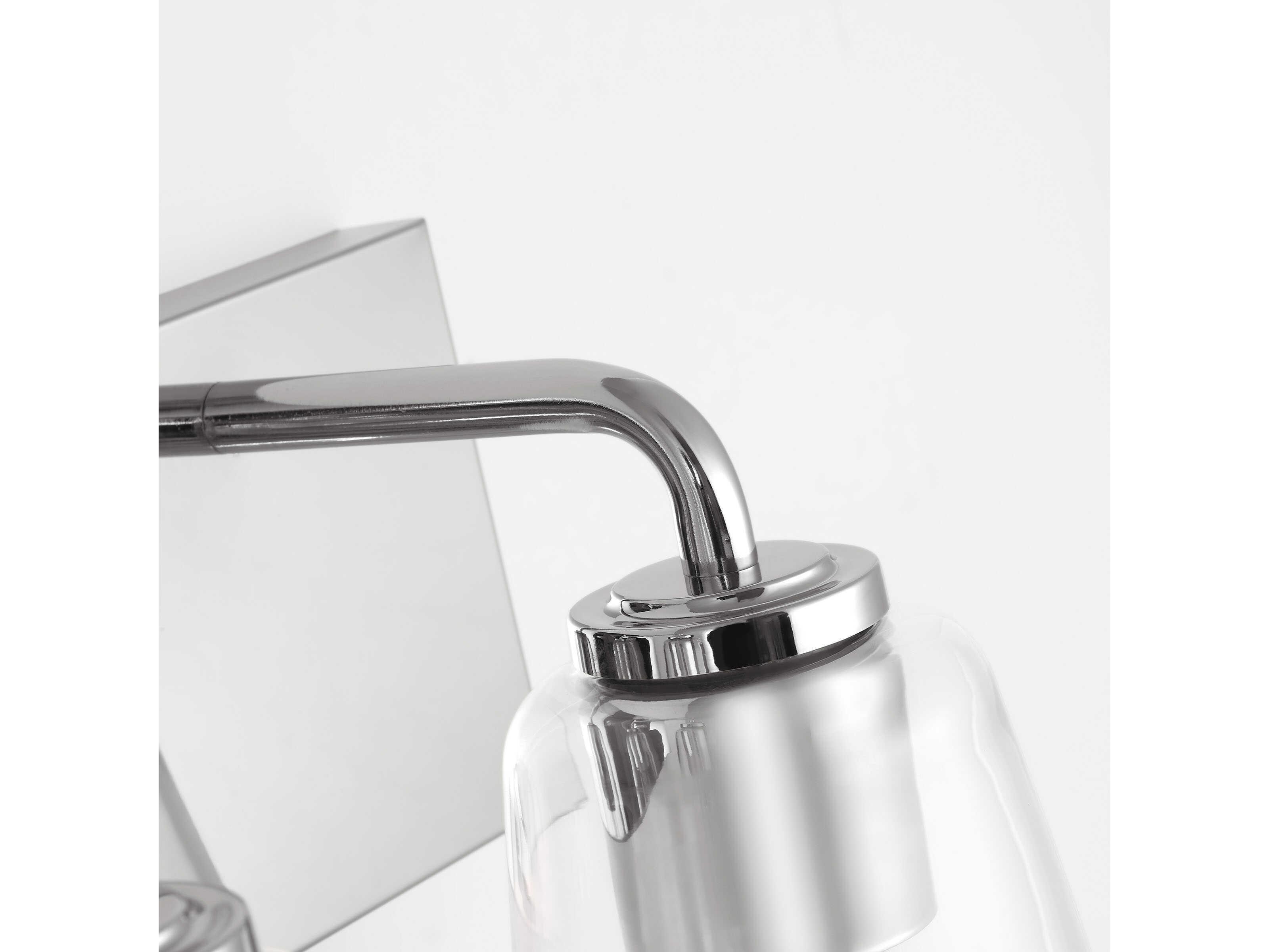 Generation Lighting Miles 2-Light Chrome Nickel Vanity Light