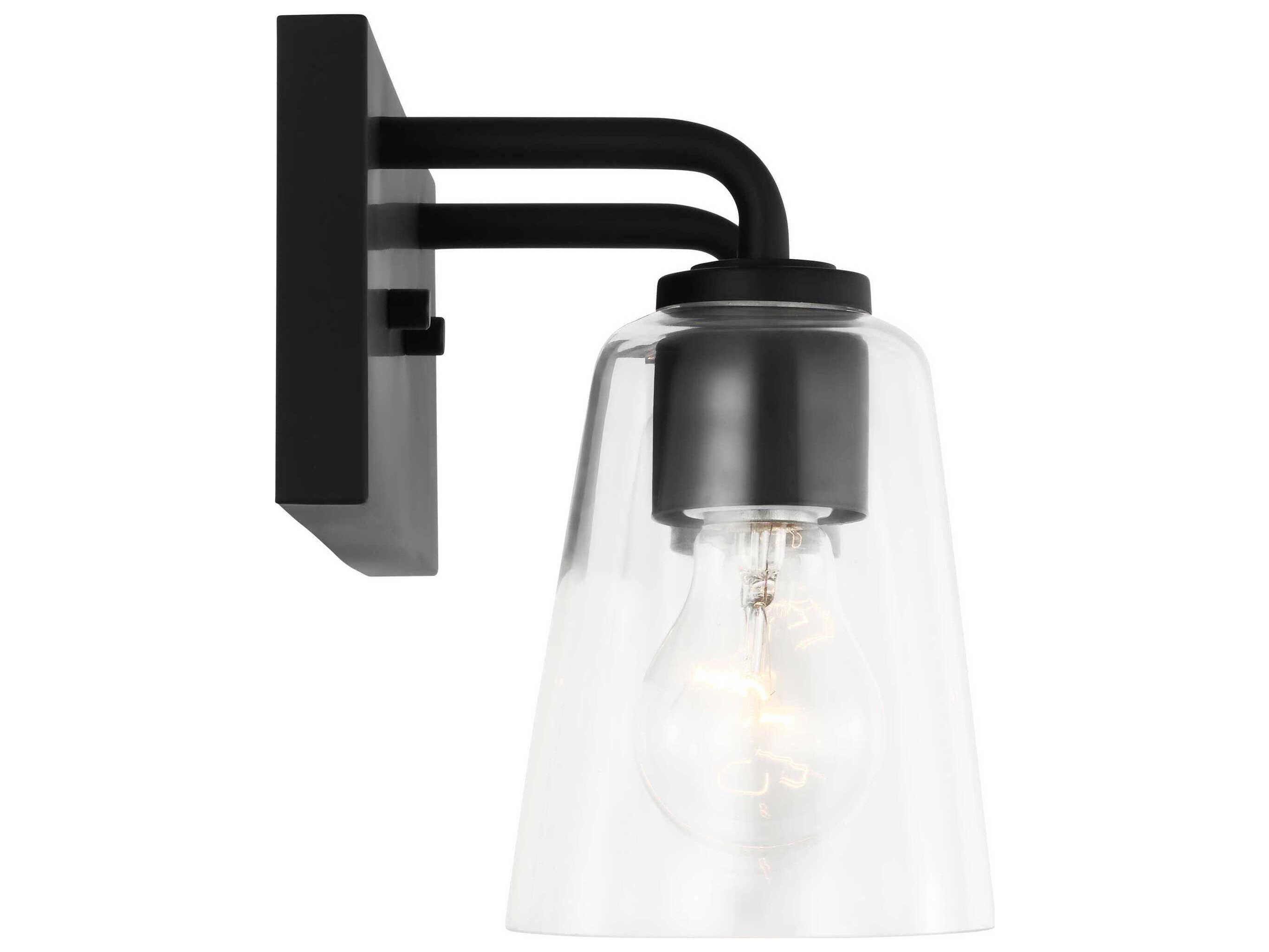 Generation Lighting Miles 2-Light Midnight Black Vanity Light
