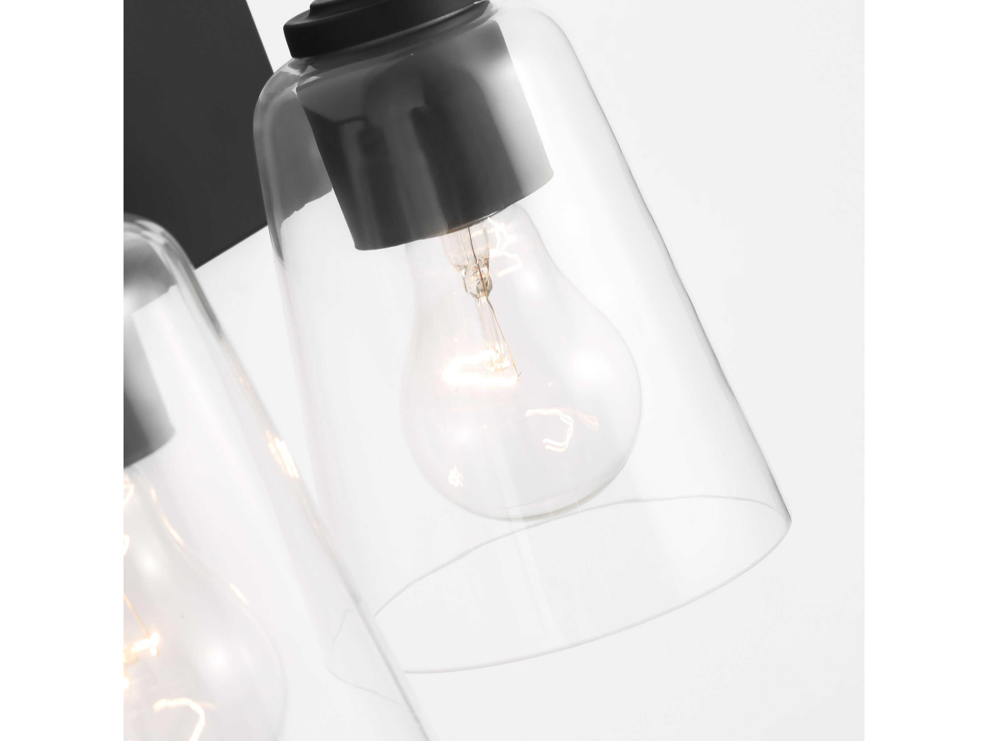 Generation Lighting Miles 2-Light Midnight Black Vanity Light