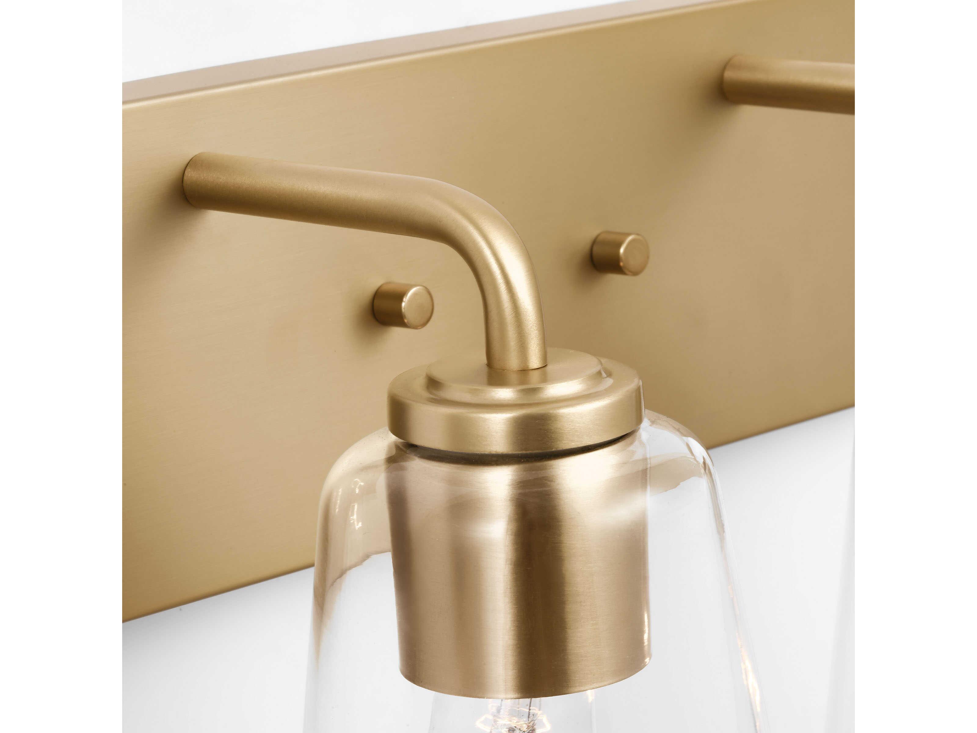 Generation Lighting Miles 2-Light Satin Brass Vanity Light
