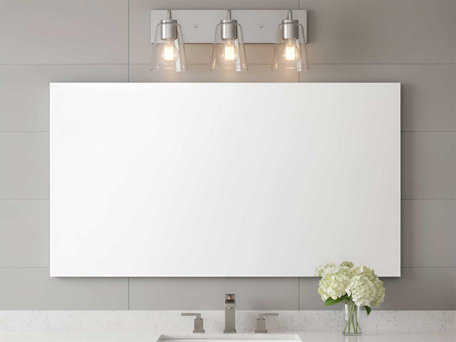 Generation Lighting Miles 3-Light Brushed Nickel Vanity Light