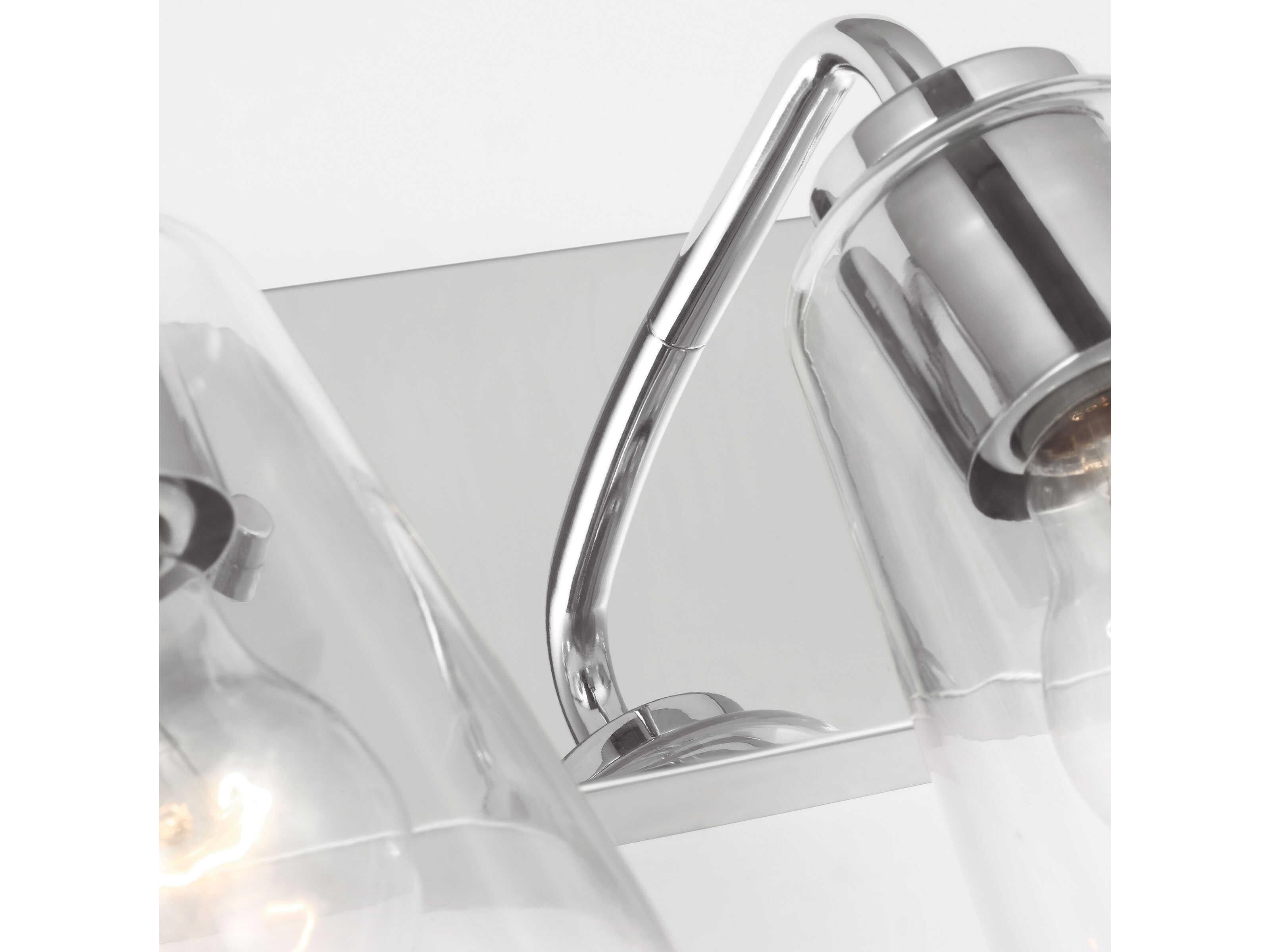 Generation Lighting Miles 3-Light Chrome Vanity Light