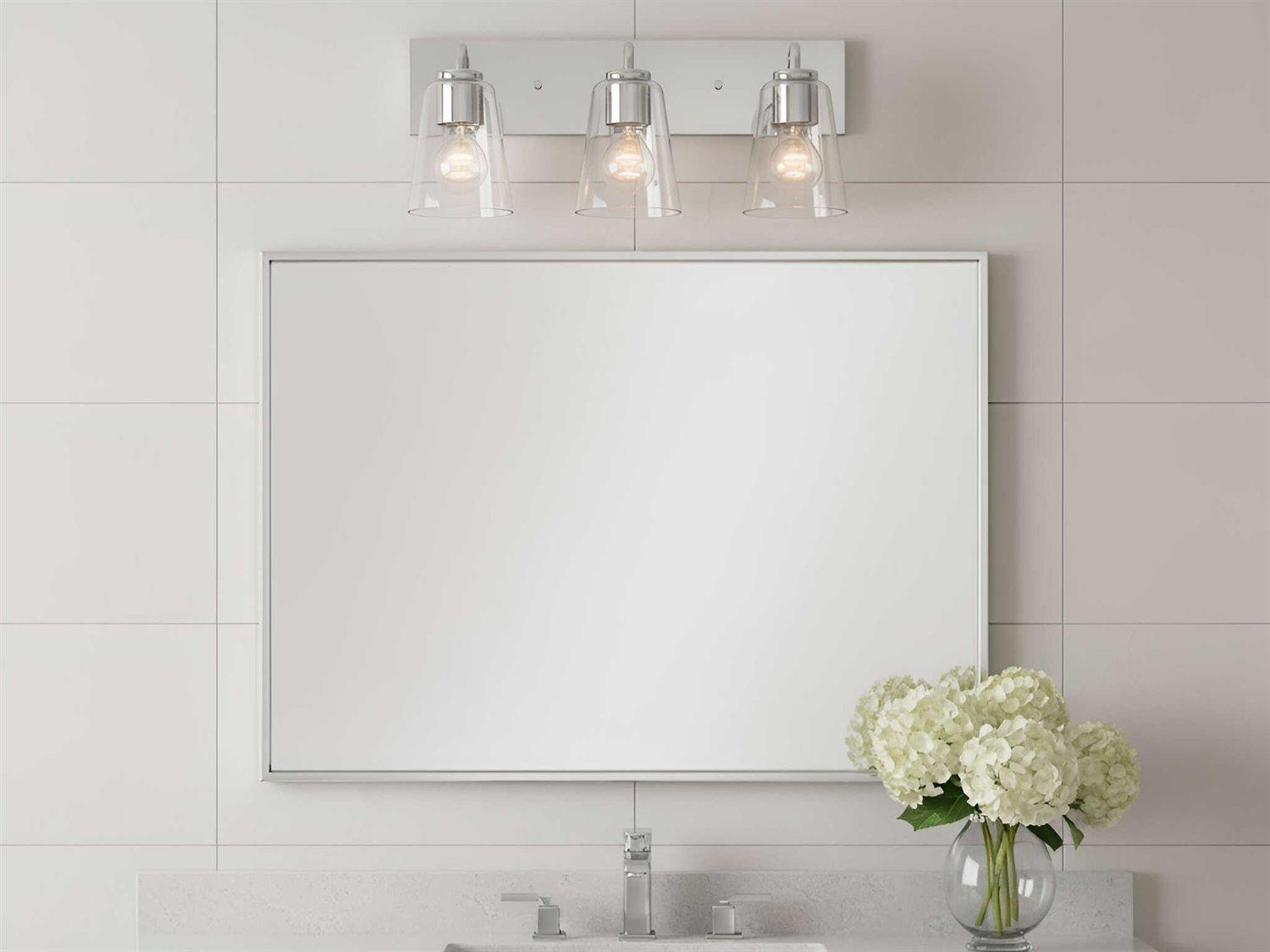 Generation Lighting Miles 3-Light Chrome Vanity Light