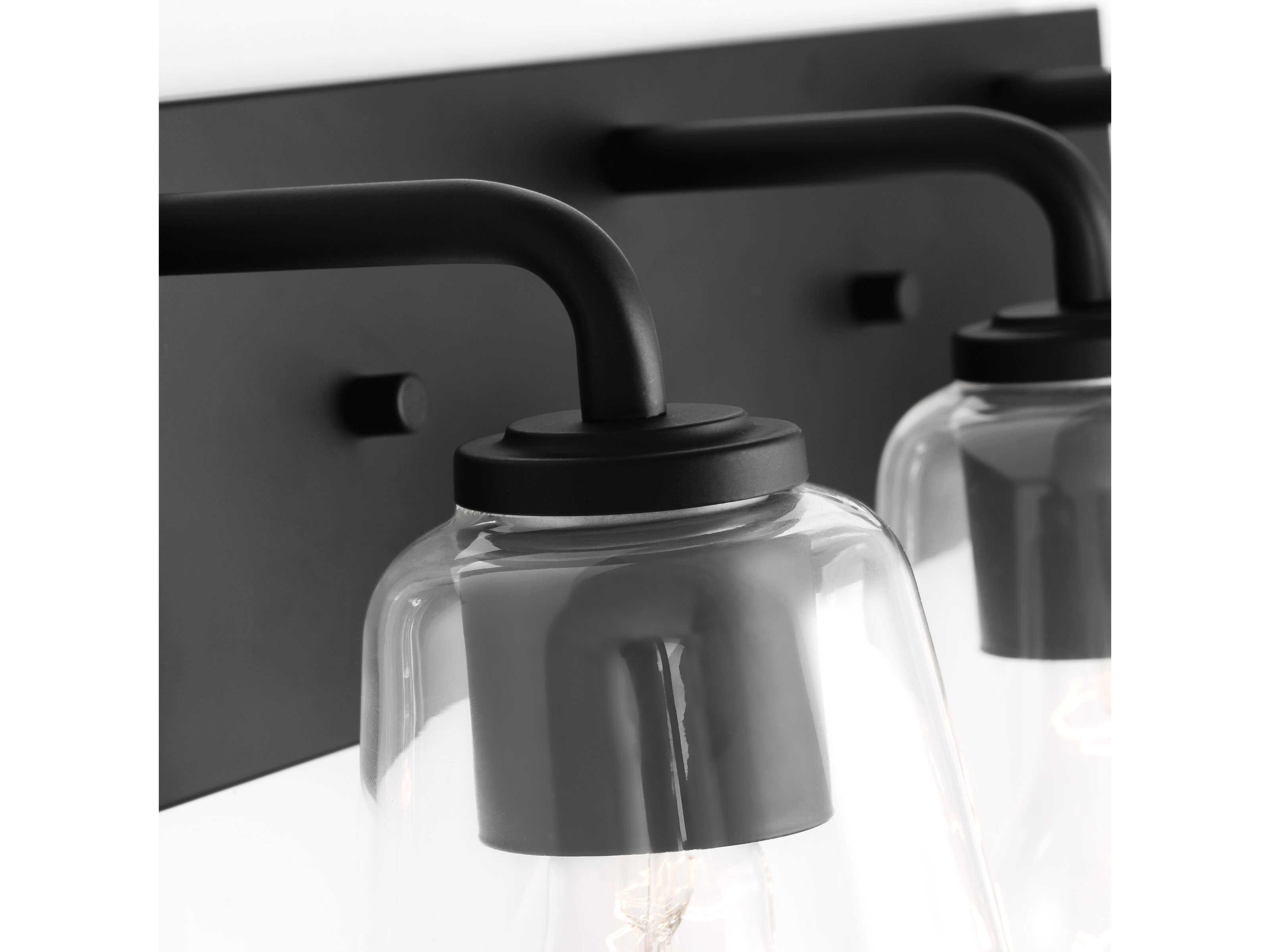 Generation Lighting Miles 3-Light Midnight Black Vanity Light