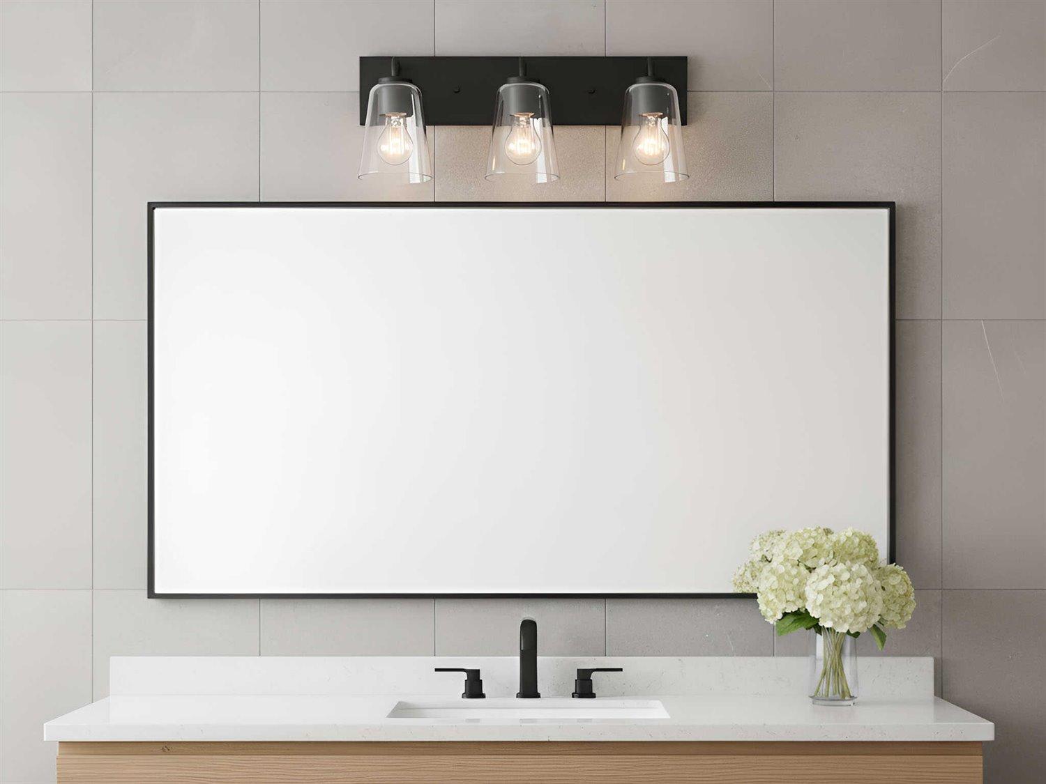 Generation Lighting Miles 3-Light Midnight Black Vanity Light