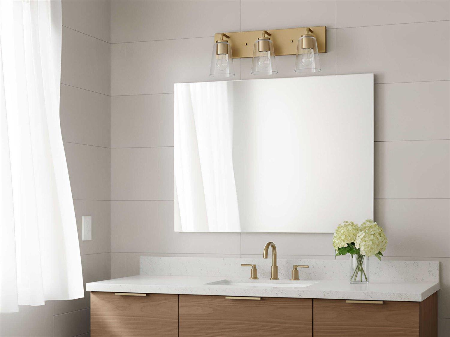 Generation Lighting Miles 3-Light Satin Brass Vanity Light