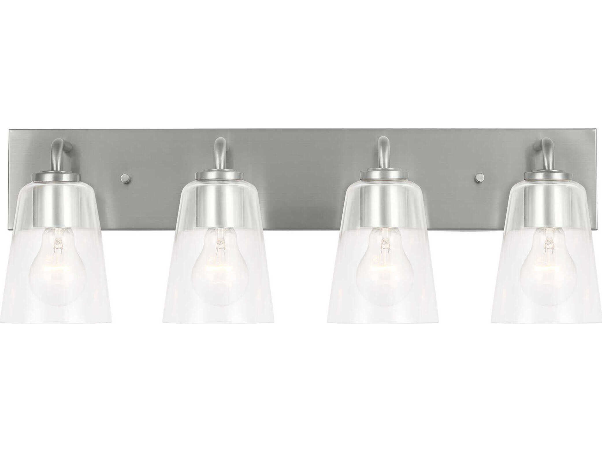Generation Lighting Miles 4-Light Brushed Nickel Vanity Light