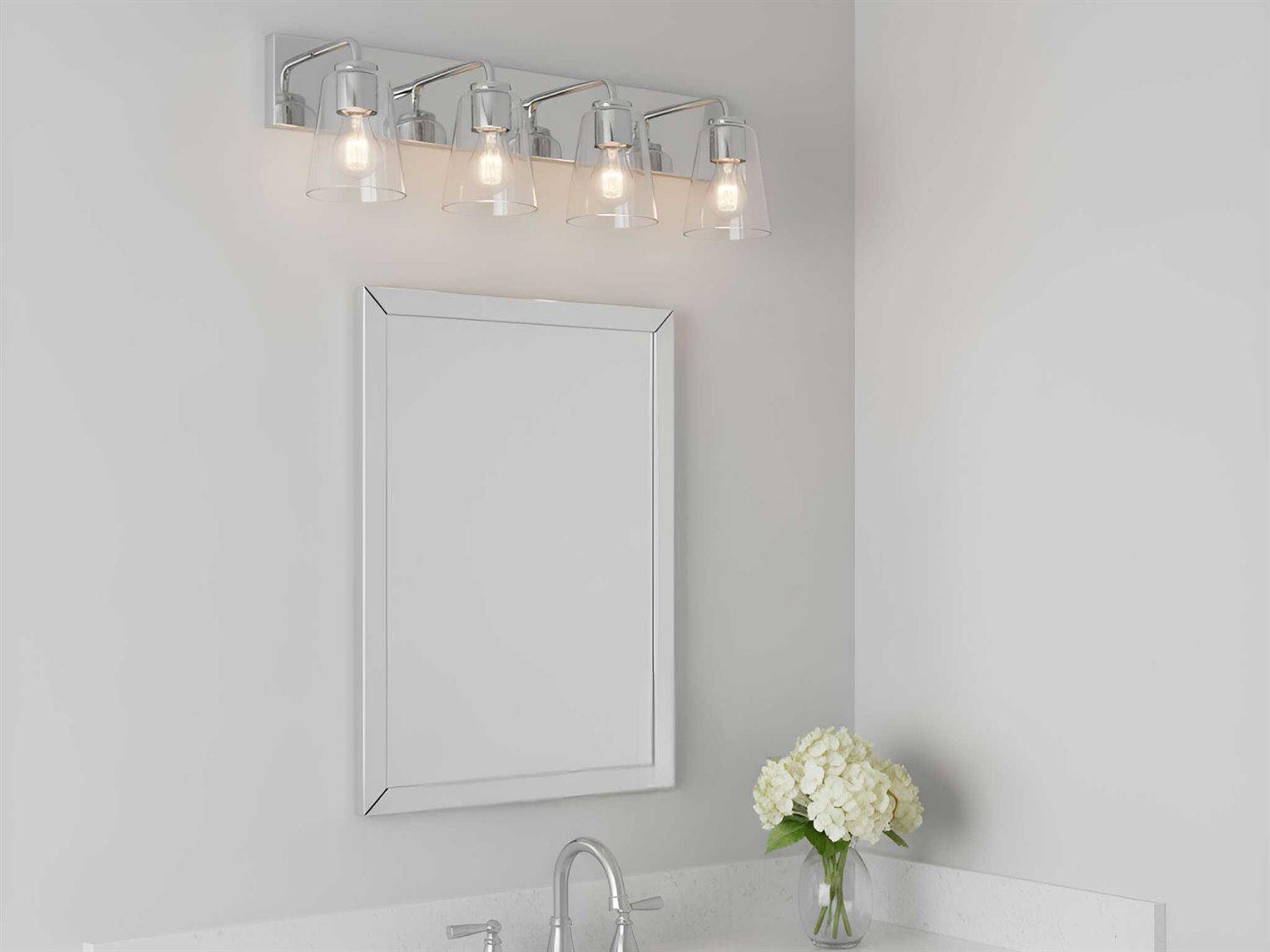 Generation Lighting Miles 4-Light Chrome Vanity Light