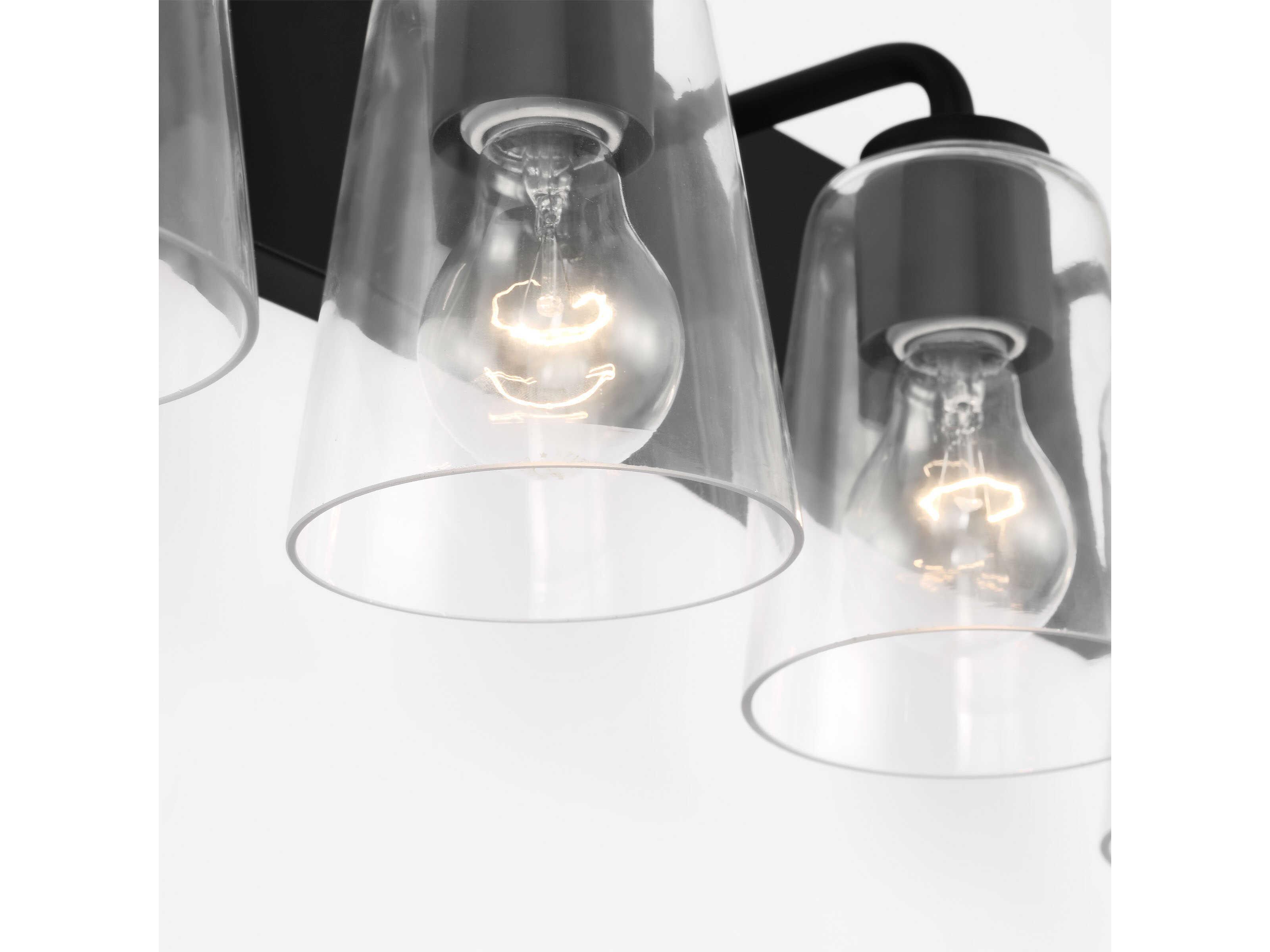 Generation Lighting Miles 4-Light Midnight Black Vanity Light