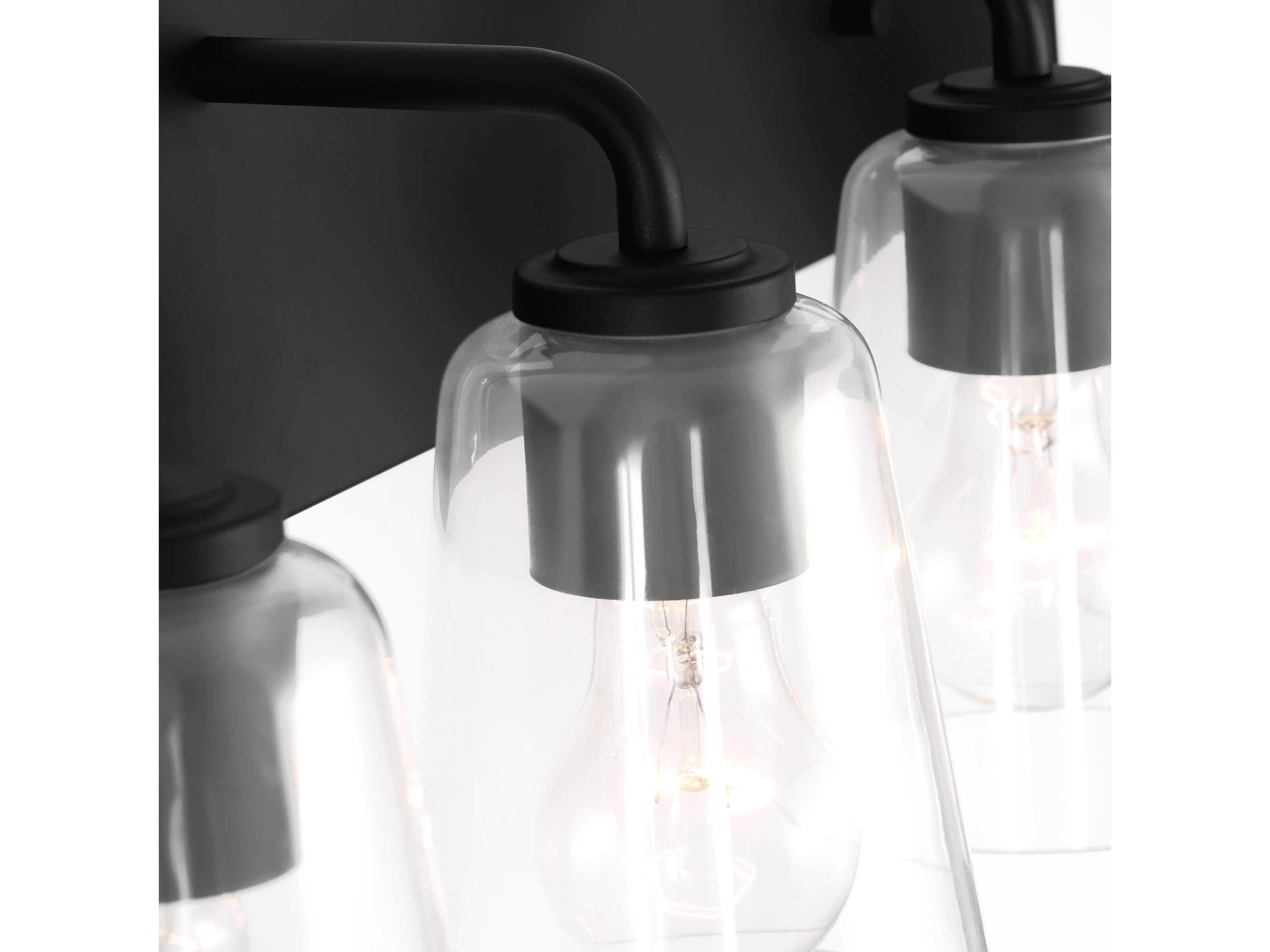 Generation Lighting Miles 4-Light Midnight Black Vanity Light