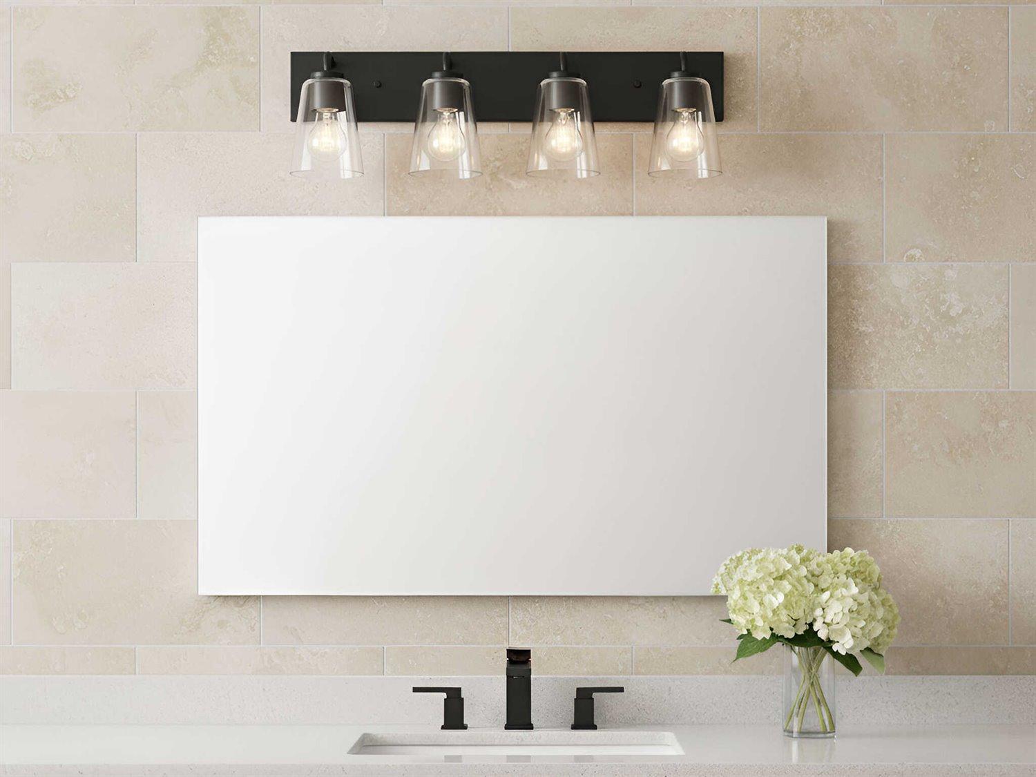 Generation Lighting Miles 4-Light Midnight Black Vanity Light