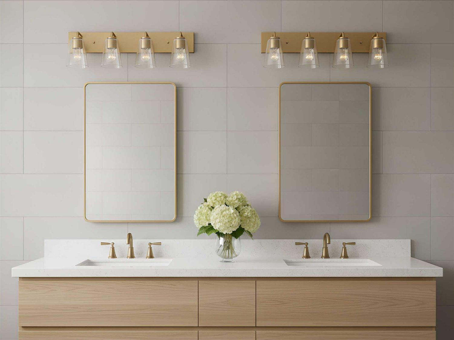 Generation Lighting Miles 4-Light Satin Brass Vanity Light