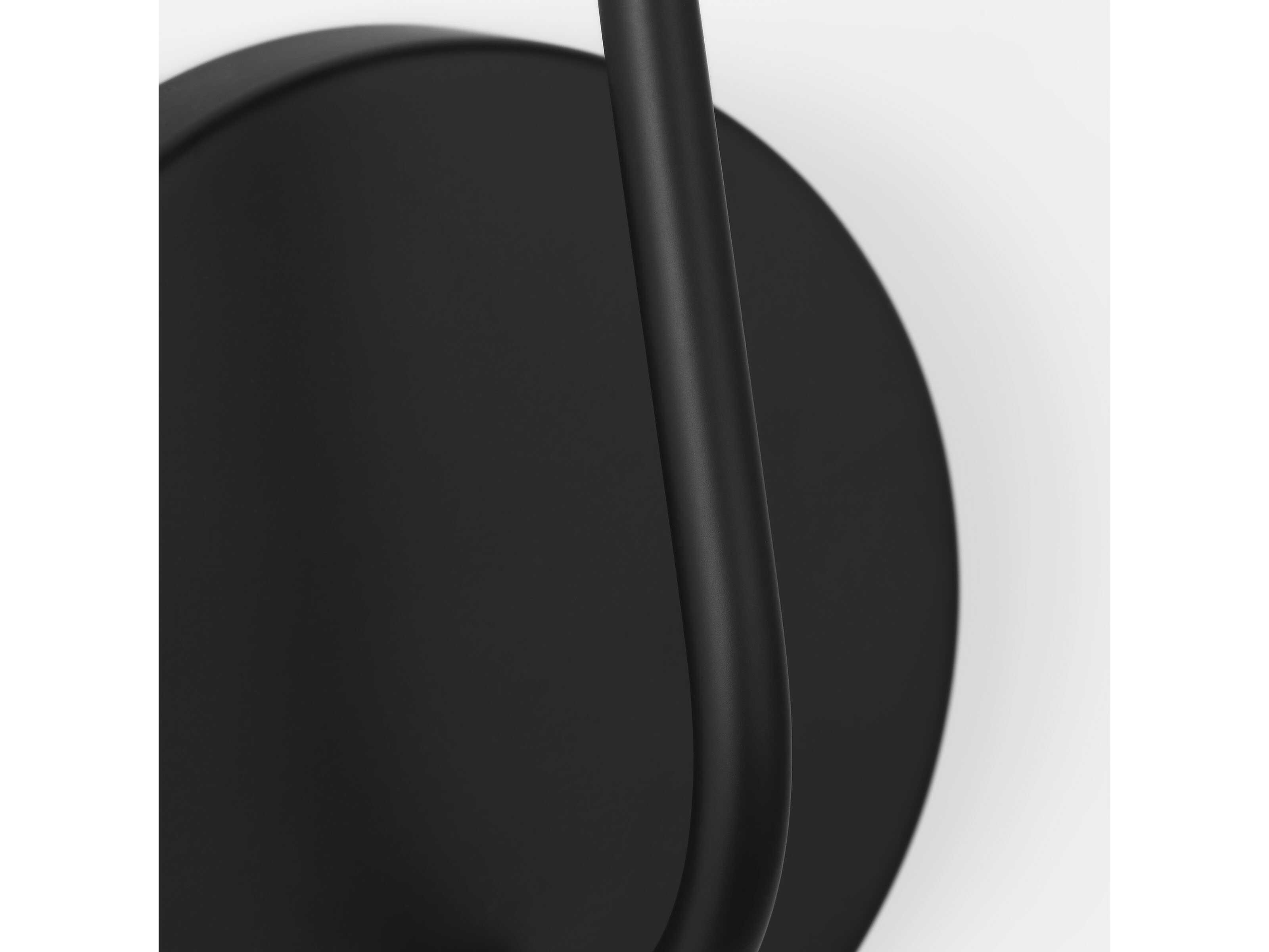 Generation Lighting Maya 1-Light Midnight Black Wall Sconce