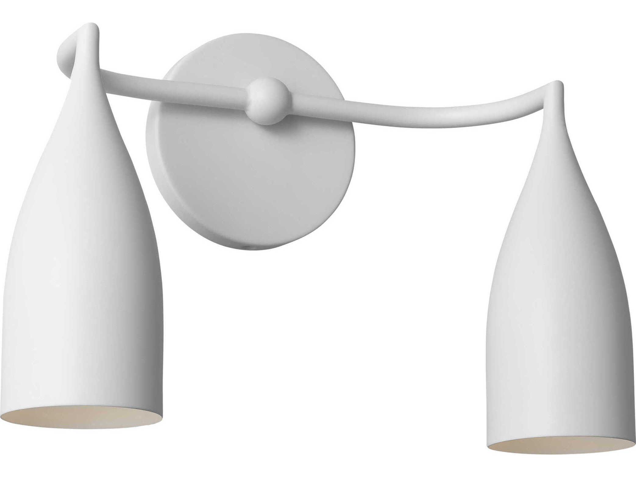 Generation Lighting Maya 2-Light Matte White Vanity Light