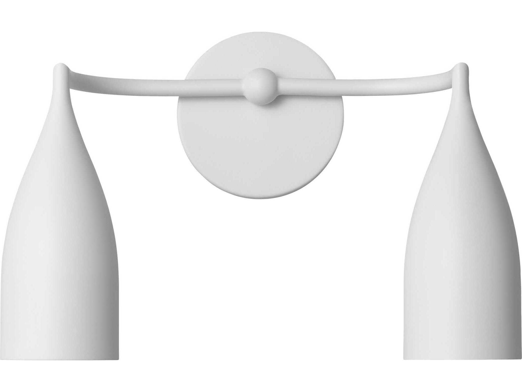 Generation Lighting Maya 2-Light Matte White Vanity Light