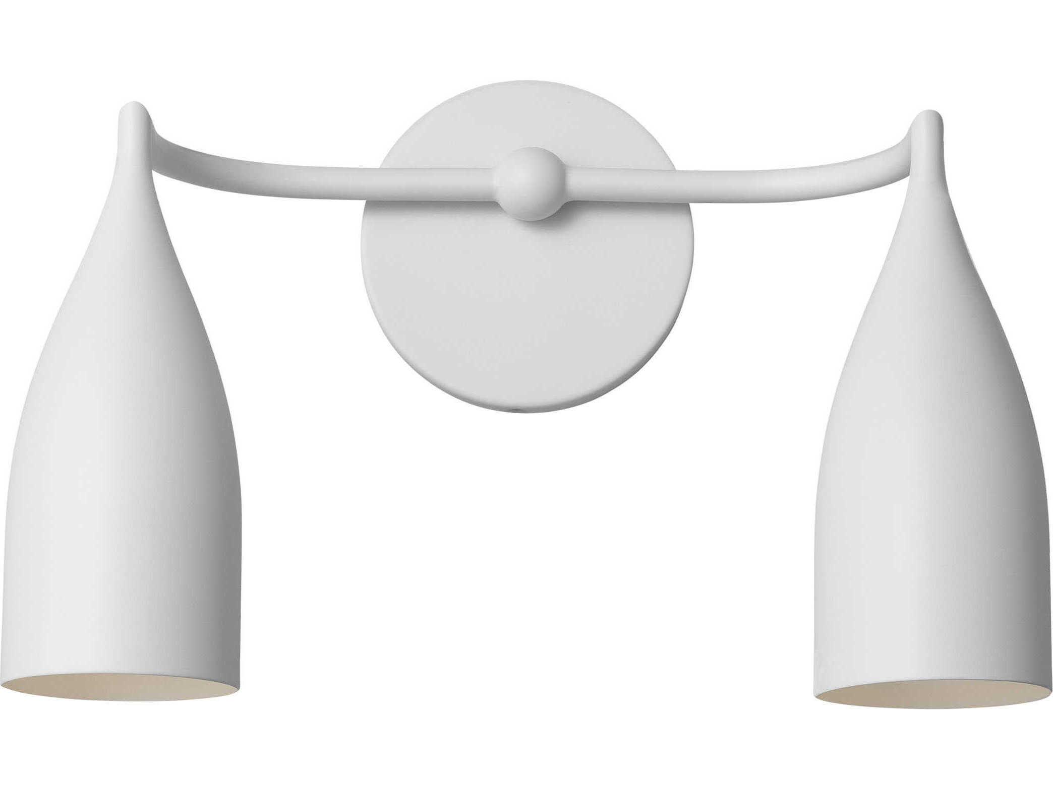 Generation Lighting Maya 2-Light Matte White Vanity Light