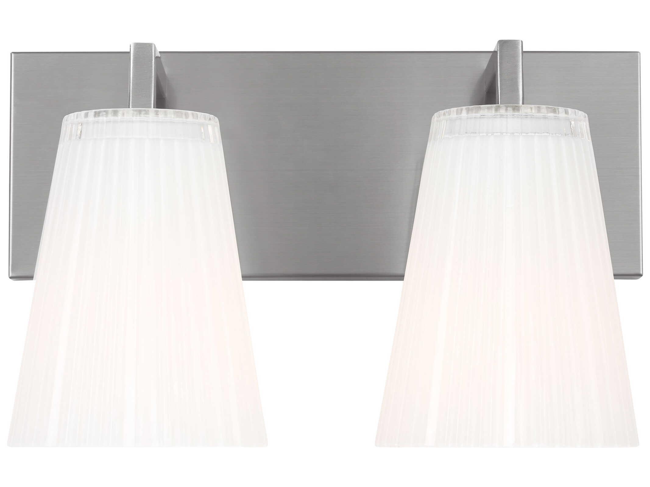 Generation Lighting Upson 2-Light Brushed Nickel Vanity Light