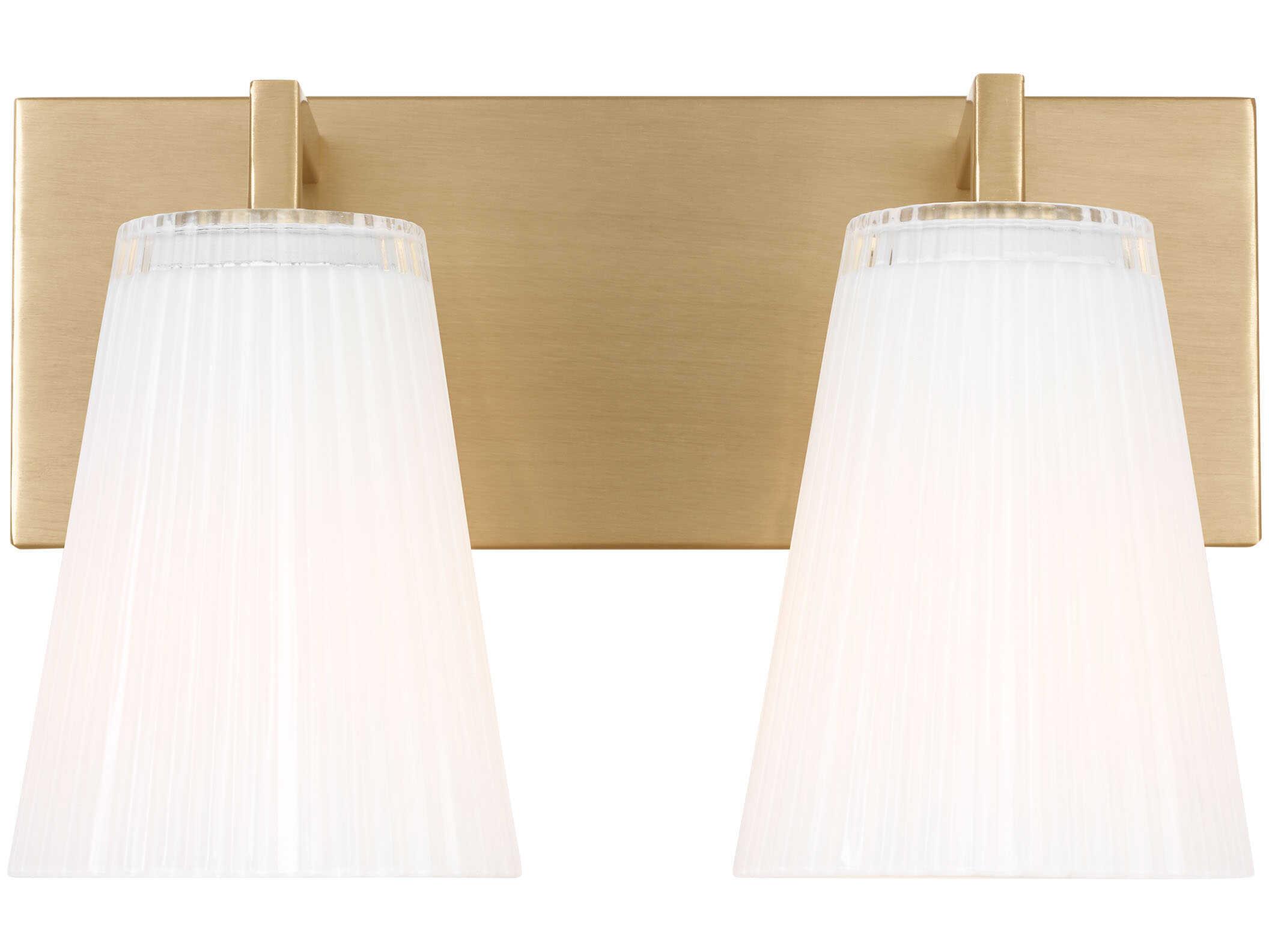 Generation Lighting Upson 2-Light Satin Brass Vanity Light