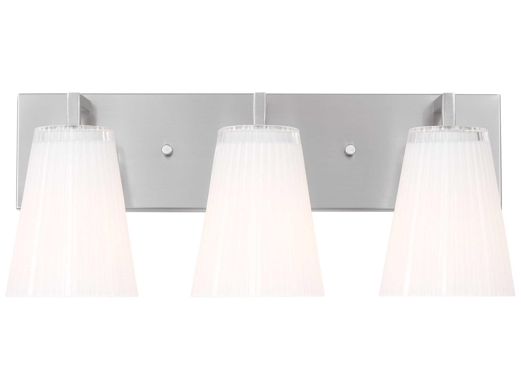 Generation Lighting Upson 3-Light Brushed Nickel Vanity Light