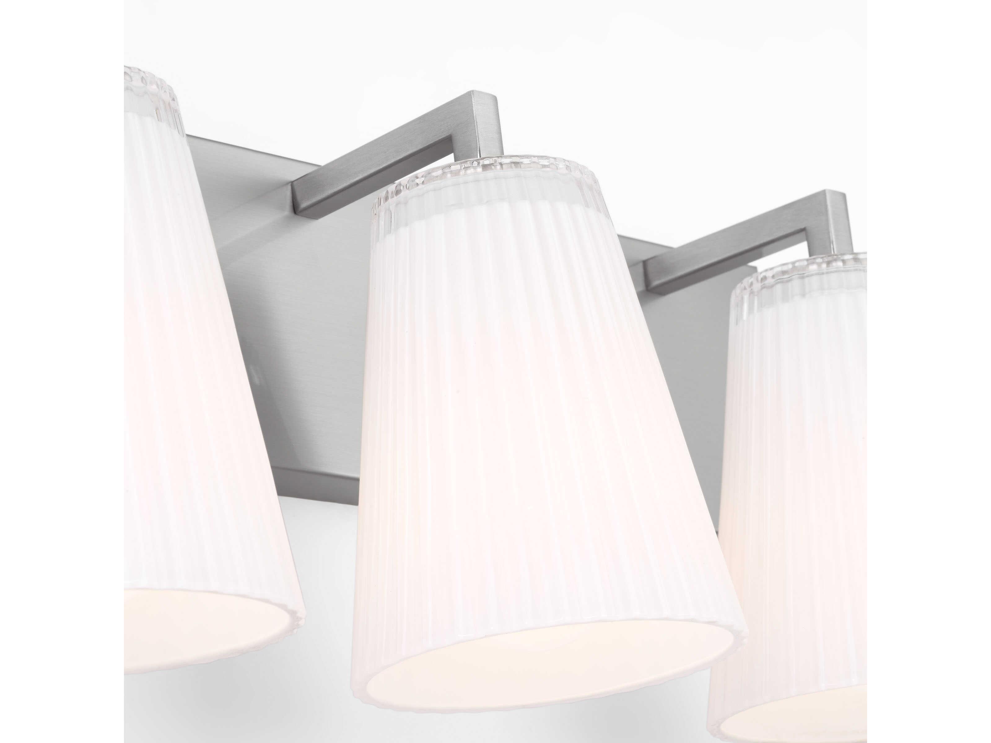 Generation Lighting Upson 3-Light Brushed Nickel Vanity Light