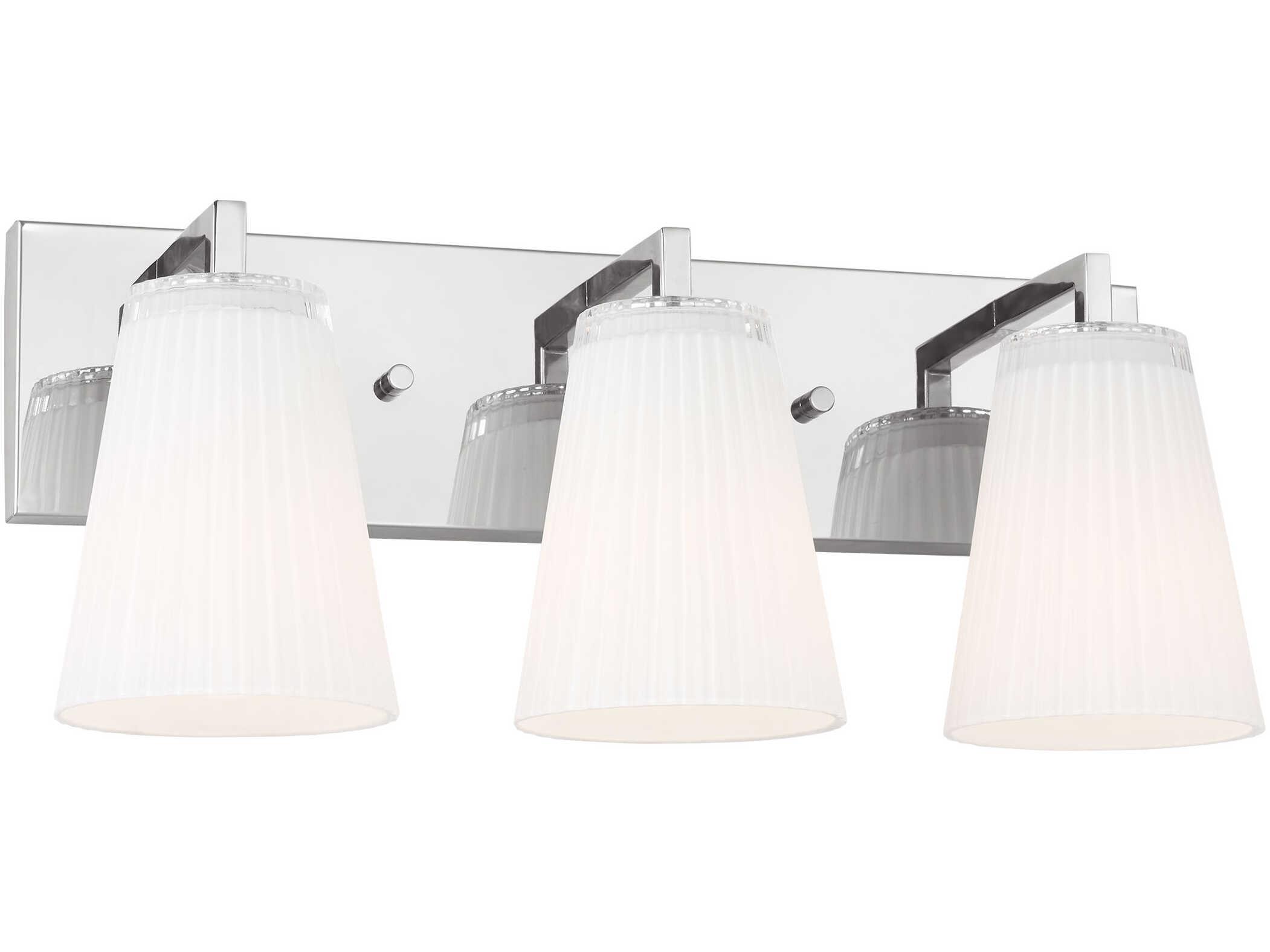 Generation Lighting Upson 3-Light Chrome Vanity Light