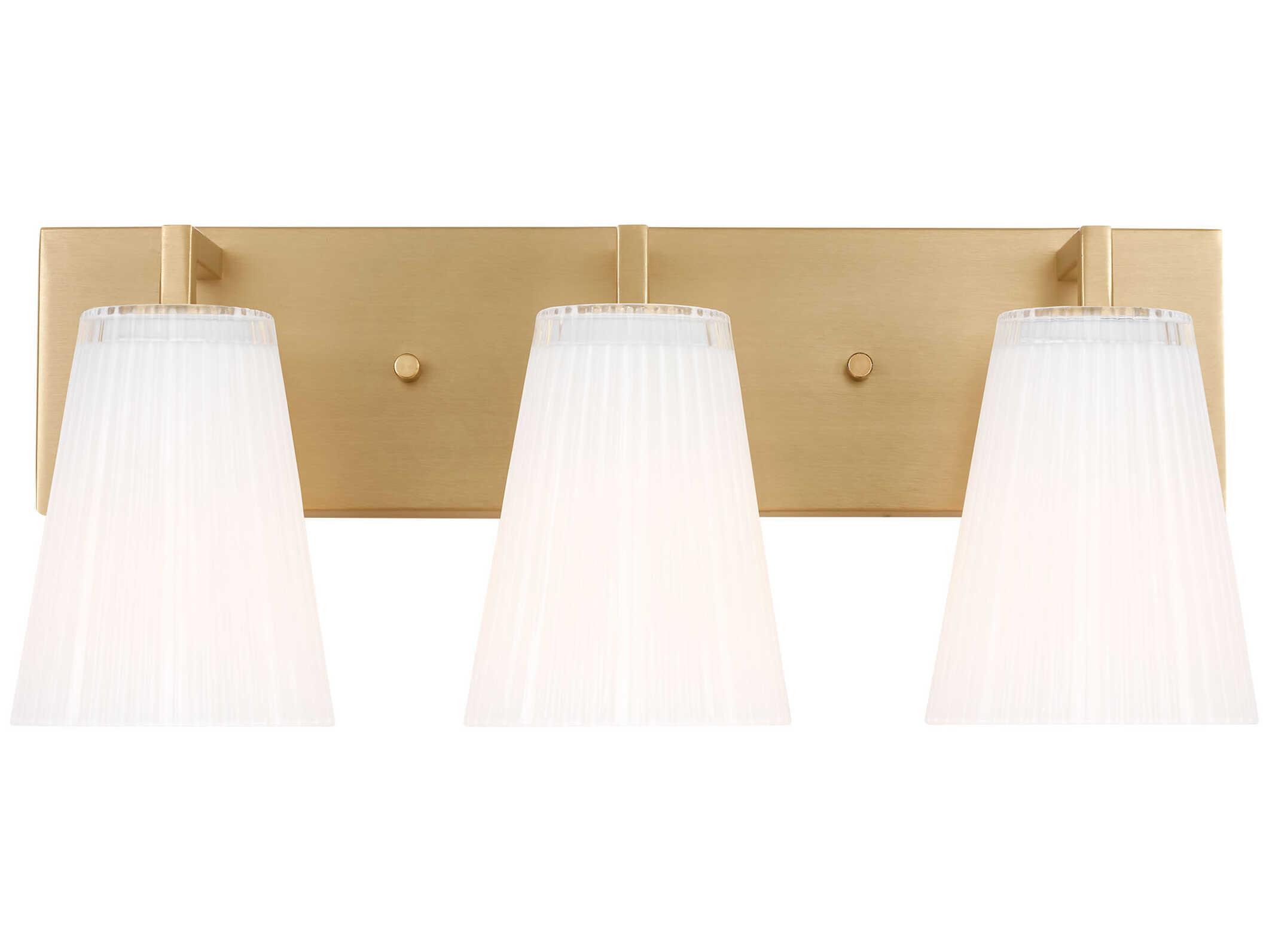 Generation Lighting Upson 3-Light Satin Brass Vanity Light