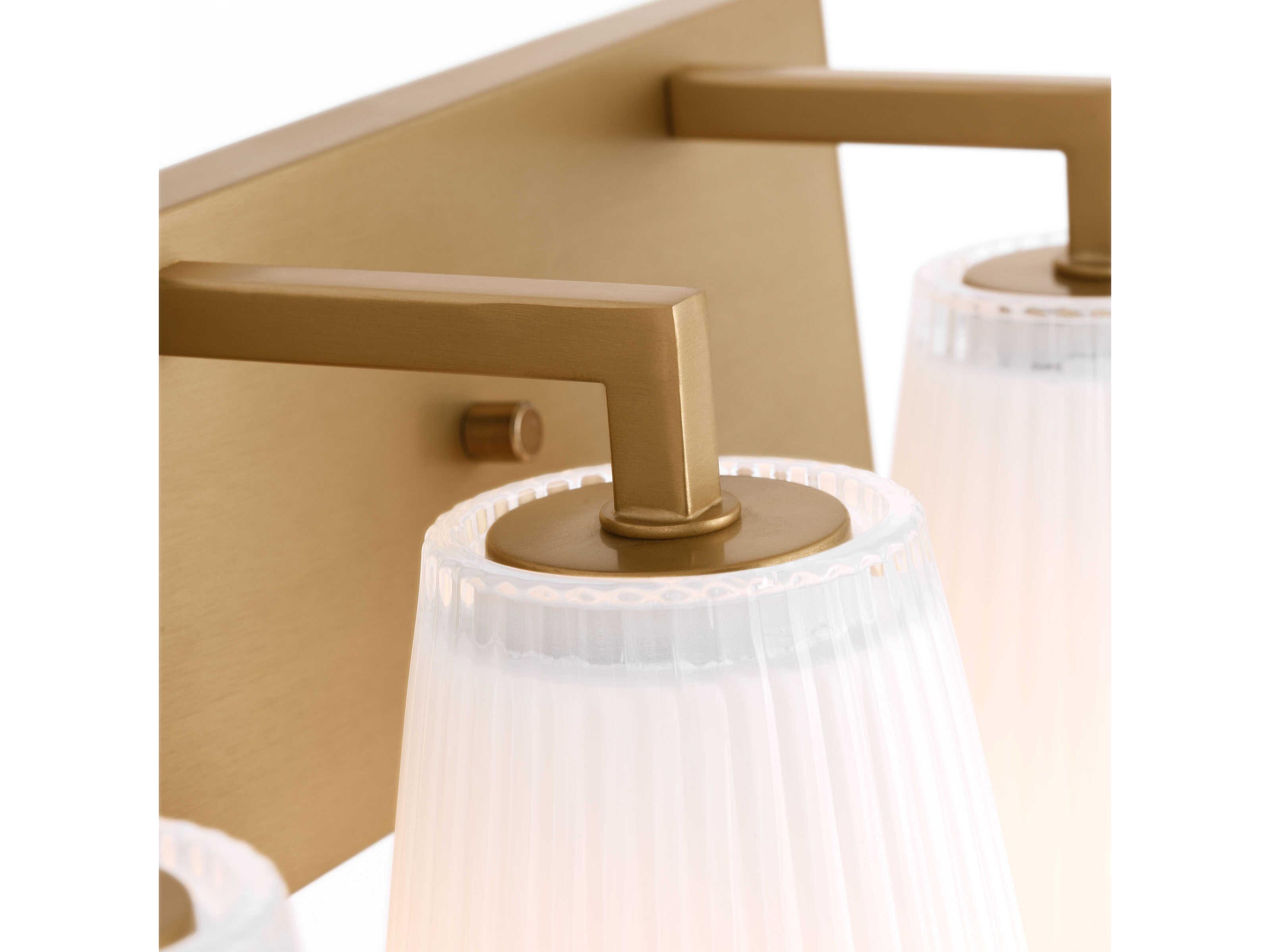 Generation Lighting Upson 3-Light Satin Brass Vanity Light