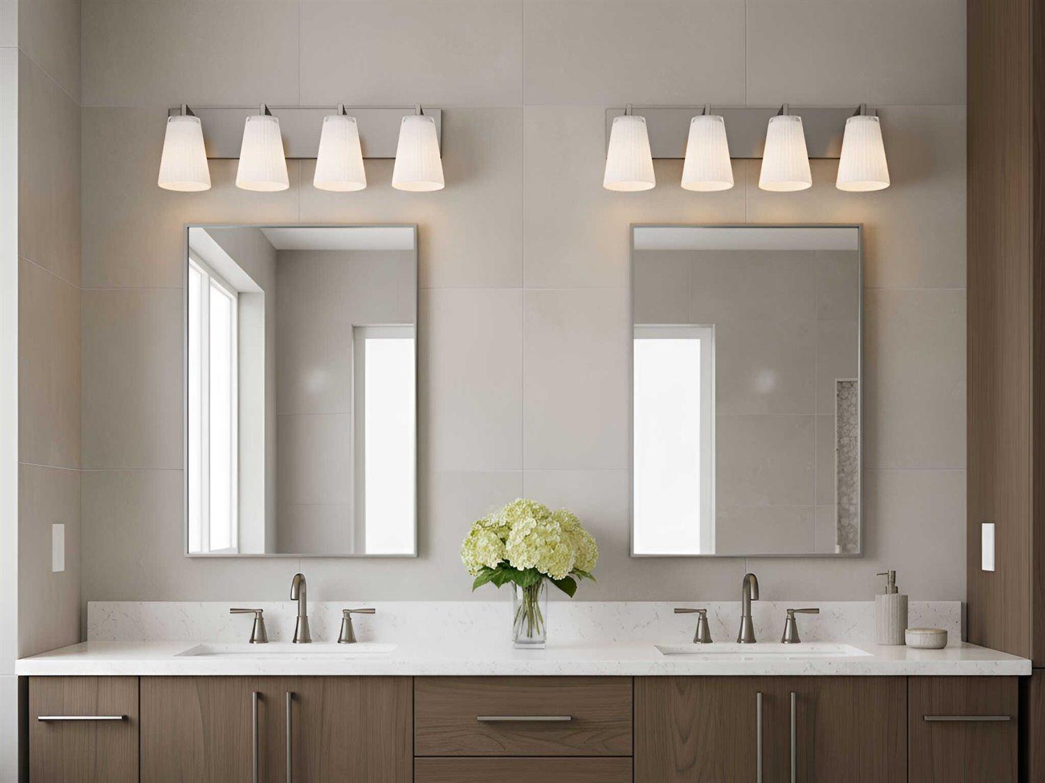 Generation Lighting Upson 4-Light Brushed Nickel Vanity Light