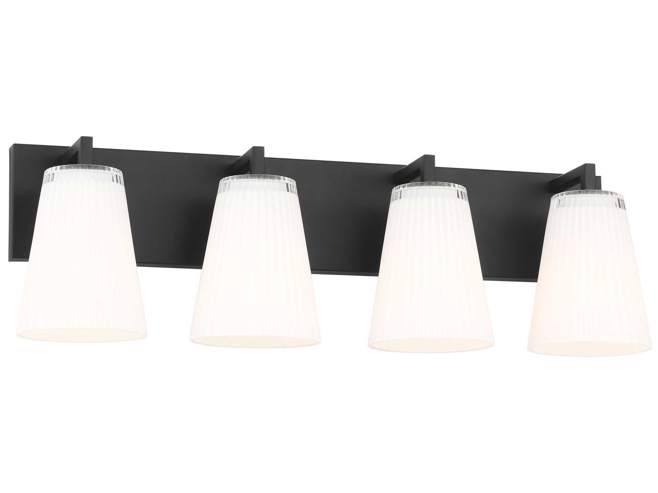 Generation Lighting Upson 4-Light Midnight Black Vanity Light