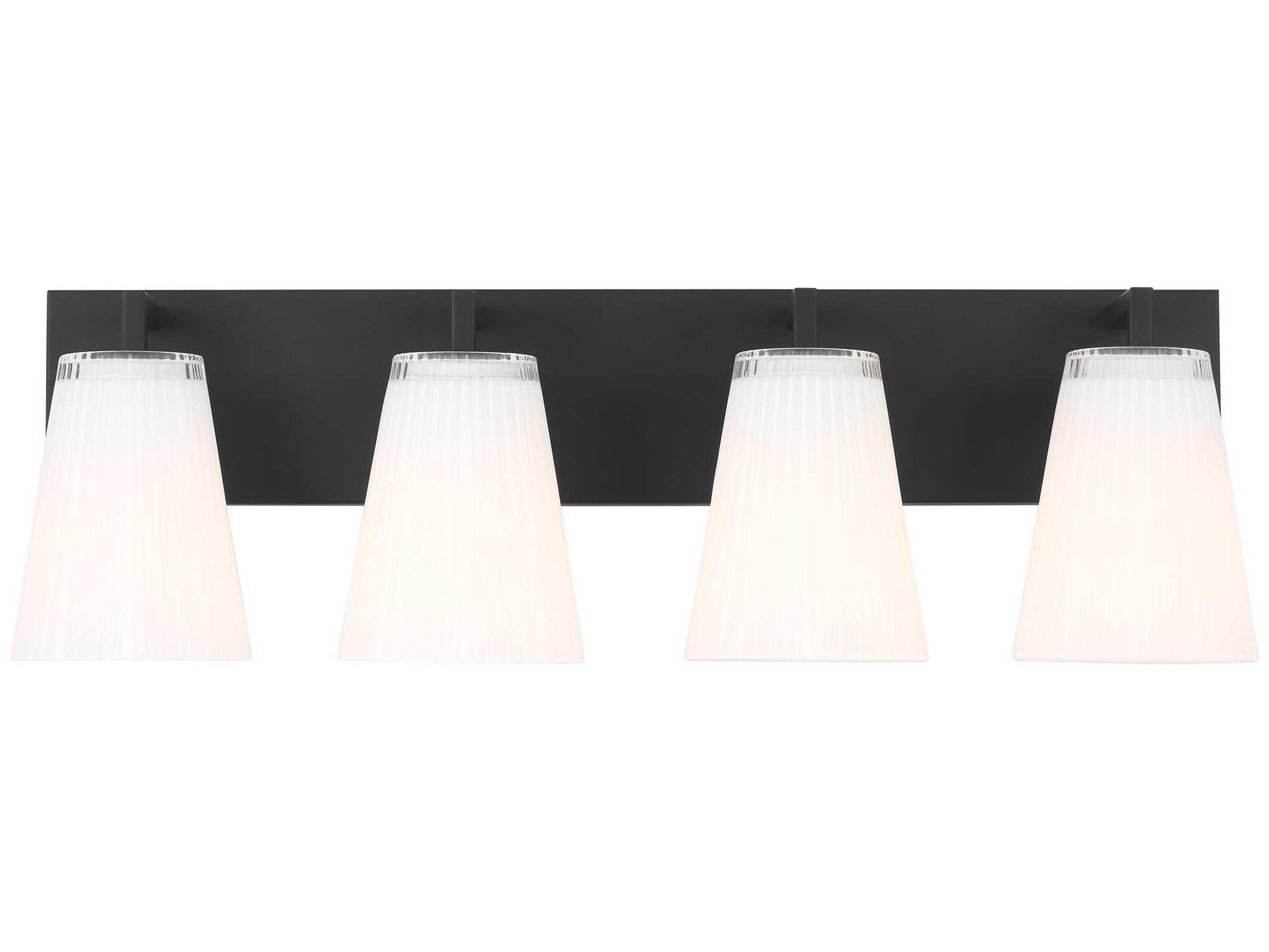 Generation Lighting Upson 4-Light Midnight Black Vanity Light