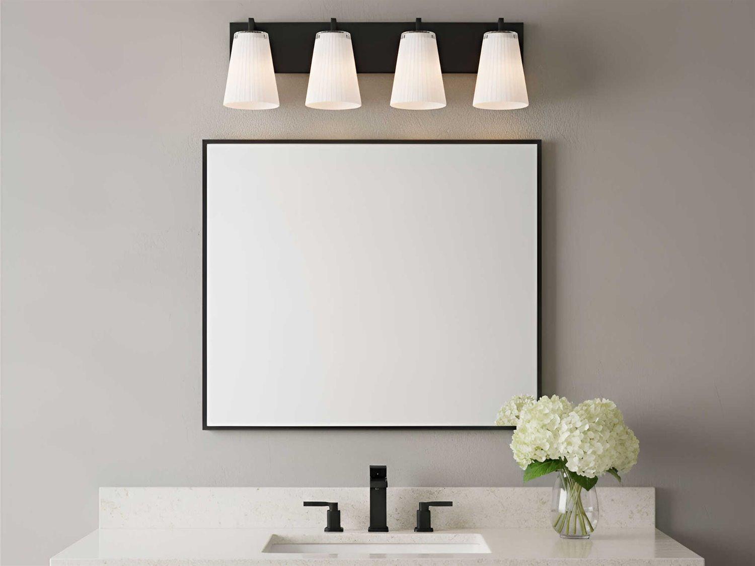 Generation Lighting Upson 4-Light Midnight Black Vanity Light