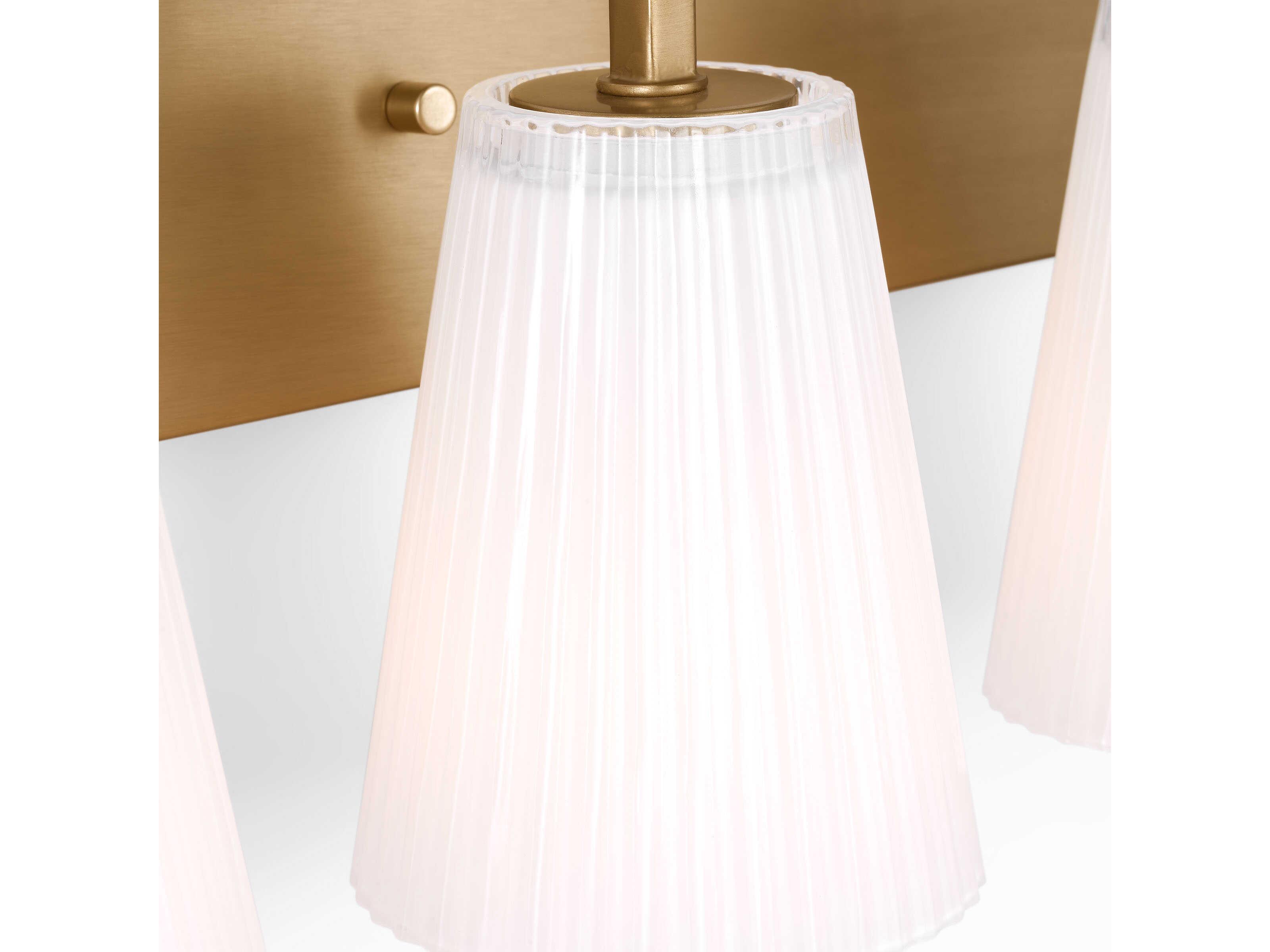 Generation Lighting Upson 4-Light Satin Brass Vanity Light